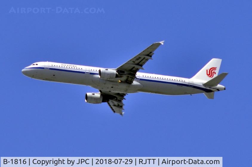 B-1816, 2014 Airbus A321-213 C/N 6013, On final approach to Haneda