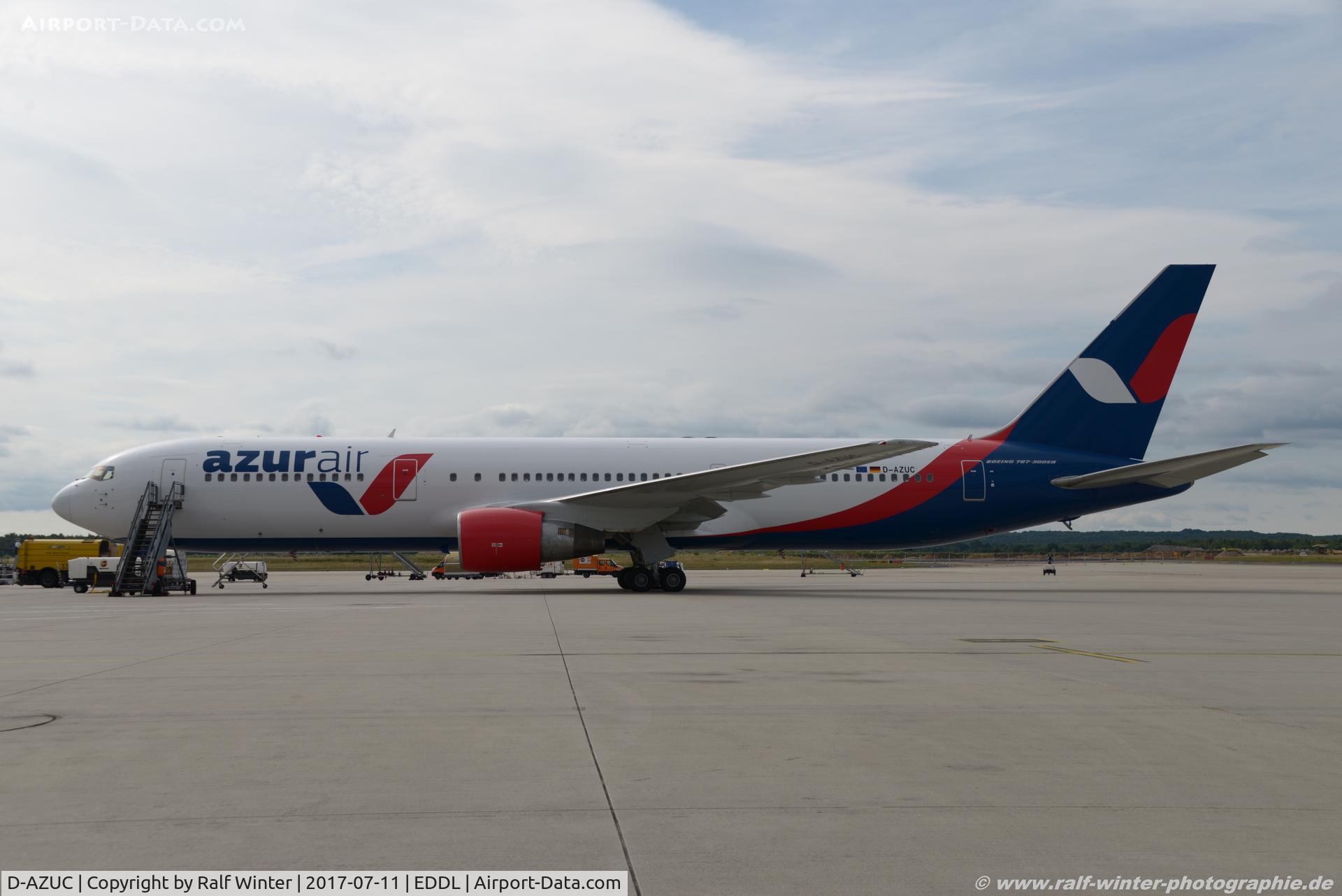 D-AZUC, 1993 Boeing 767-33A/ER C/N 25535, Boeing 767-33AER - UR ARZ Azur Air Germany - 25535 - D-AZUC - 11.07.2017 - DUS