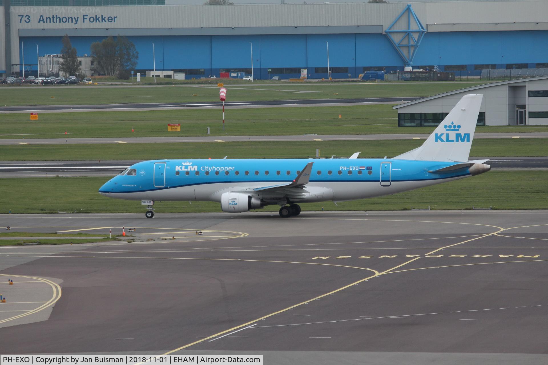PH-EXO, 2017 Embraer 175STD (ERJ-170-200STD) C/N 17000668, KLM cityhopper