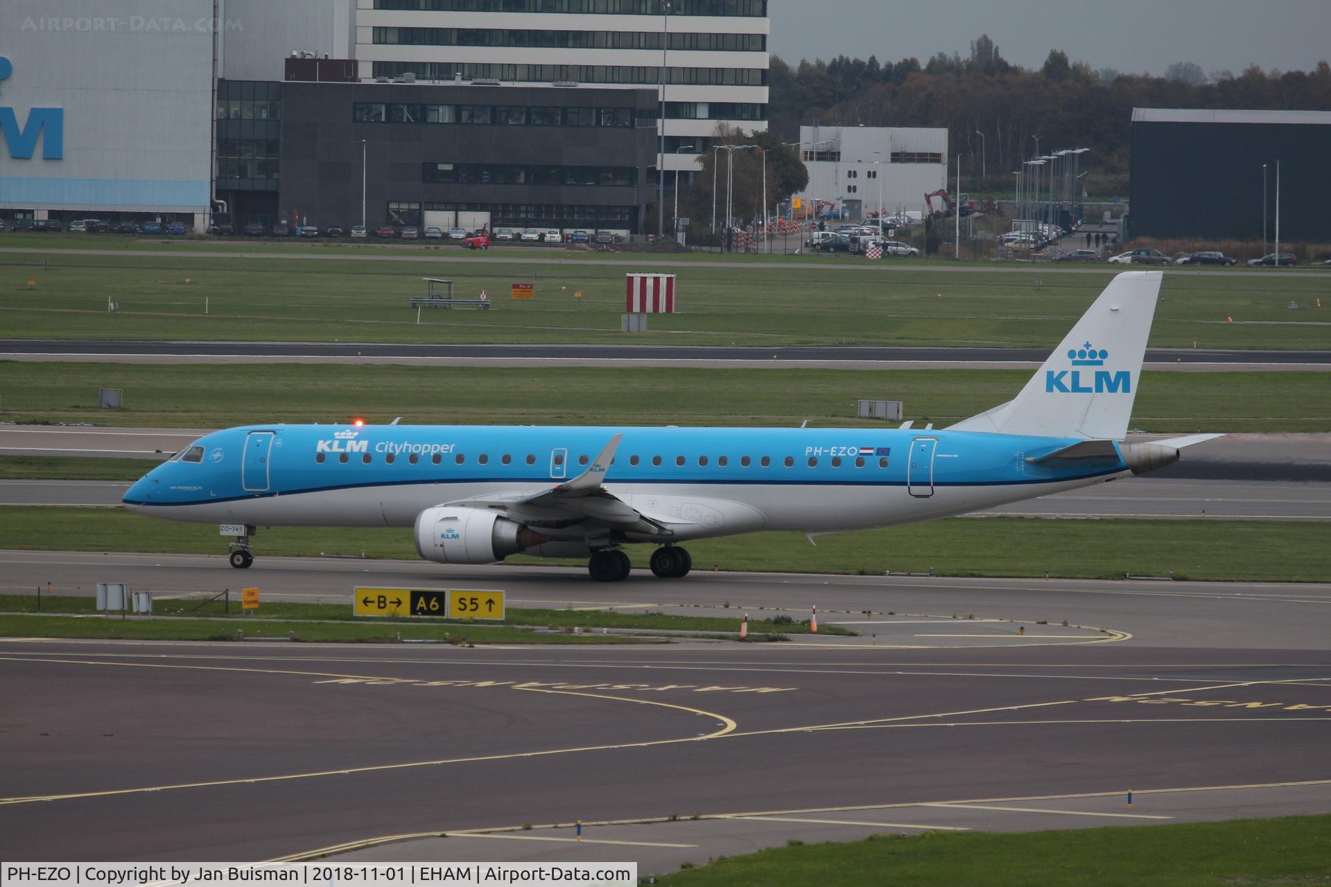 PH-EZO, 2010 Embraer 190LR (ERJ-190-100LR) C/N 19000345, KLM cityhopper