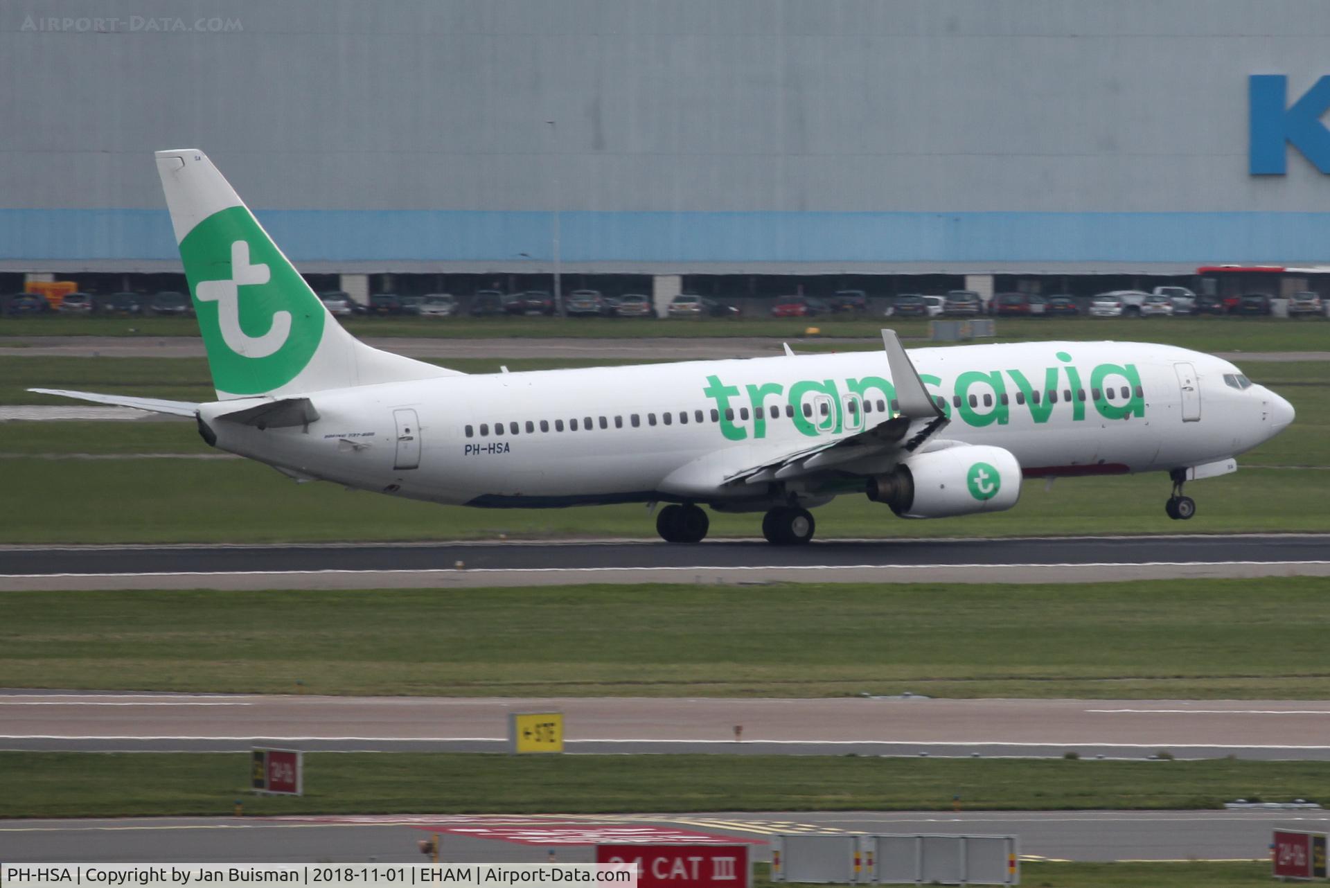 PH-HSA, 2009 Boeing 737-8K2 C/N 34171, Transavia