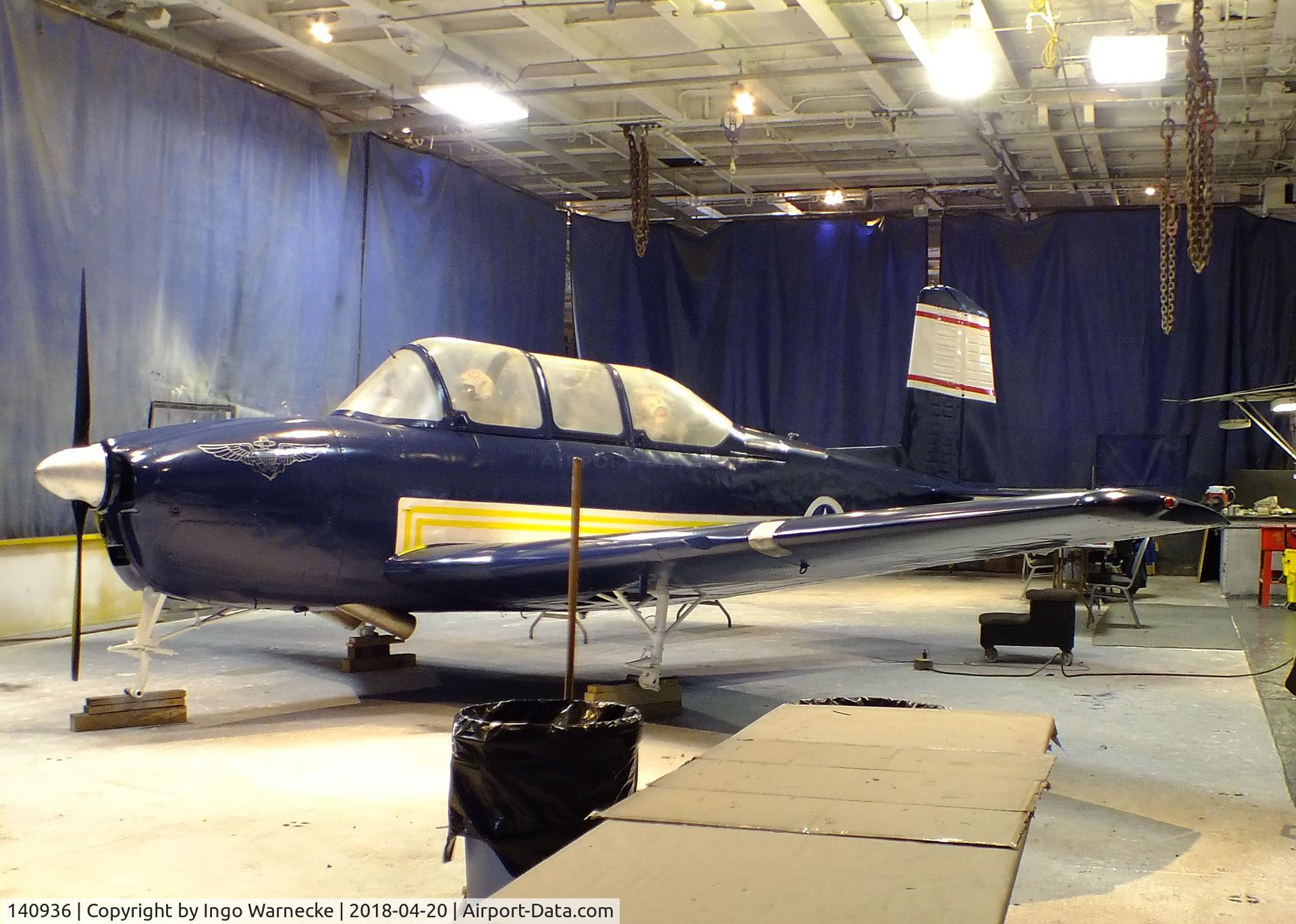 140936, Beech T-34B C/N 140936, Beechcraft T-34B Mentor, being restored at the USS Lexington Museum, Corpus Christi TX