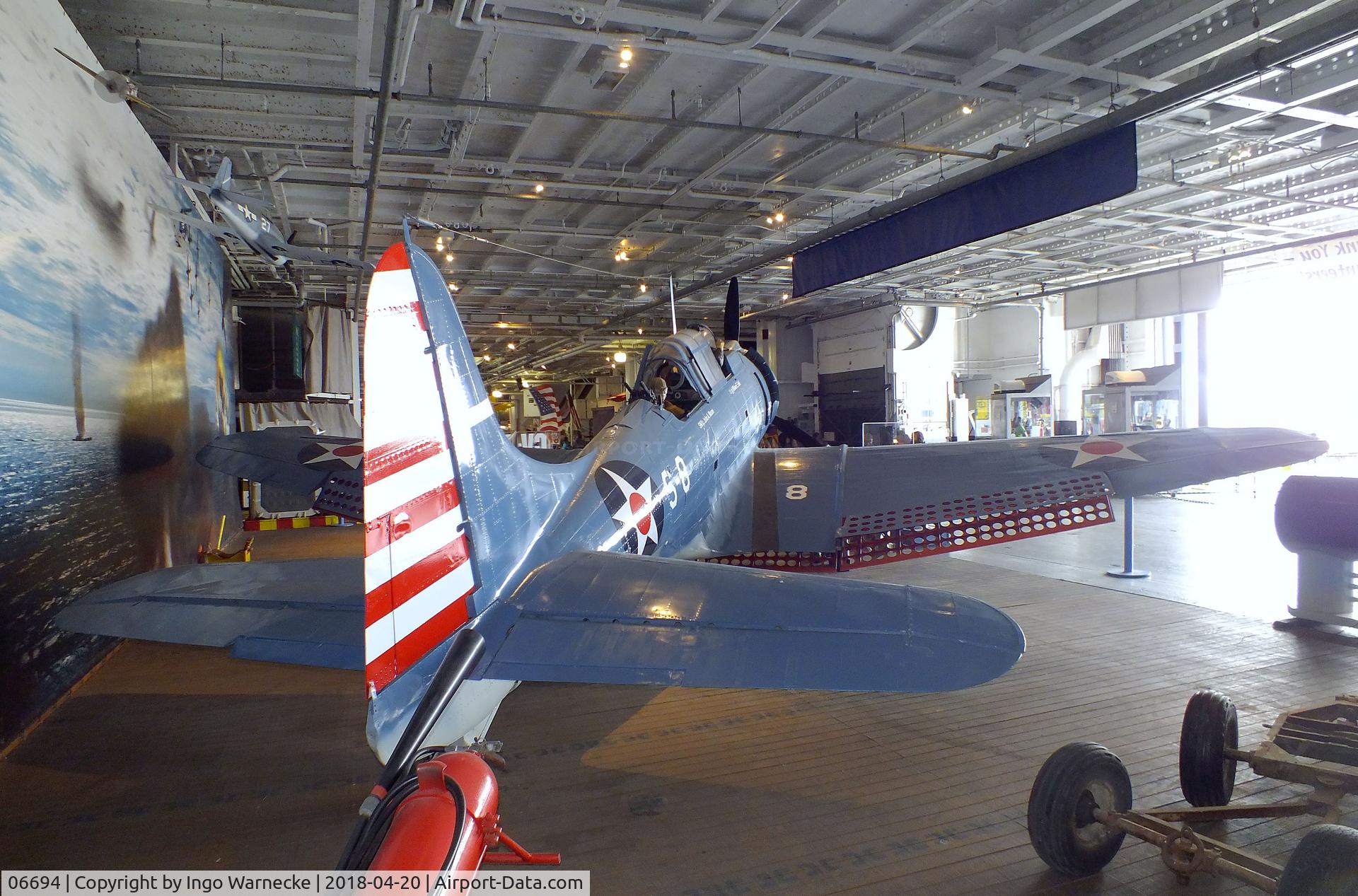 06694, Douglas SBD-3 Dauntless C/N 1509, Douglas SBD-3 Dauntless at the USS Lexington Museum, Corpus Christi TX