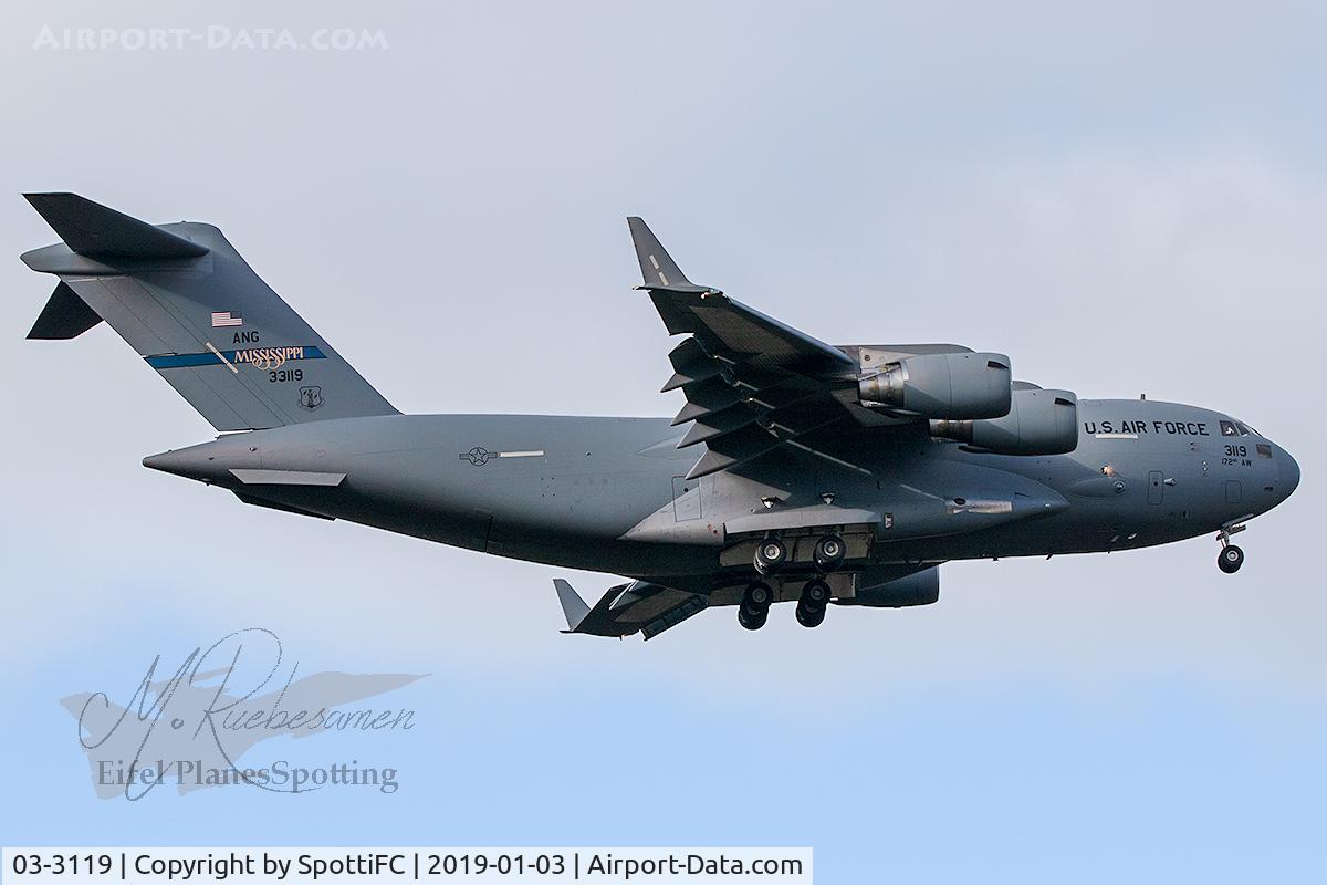 03-3119, 2003 Boeing C-17A Globemaster III C/N 50127/F126/P119, Final 05 ETAD