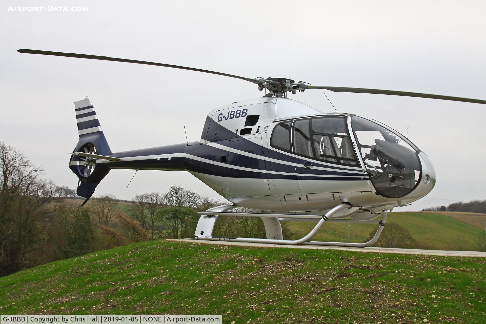 G-JBBB, 2004 Eurocopter EC-120B Colibri C/N 1380, at a private site before our flight to North Coates