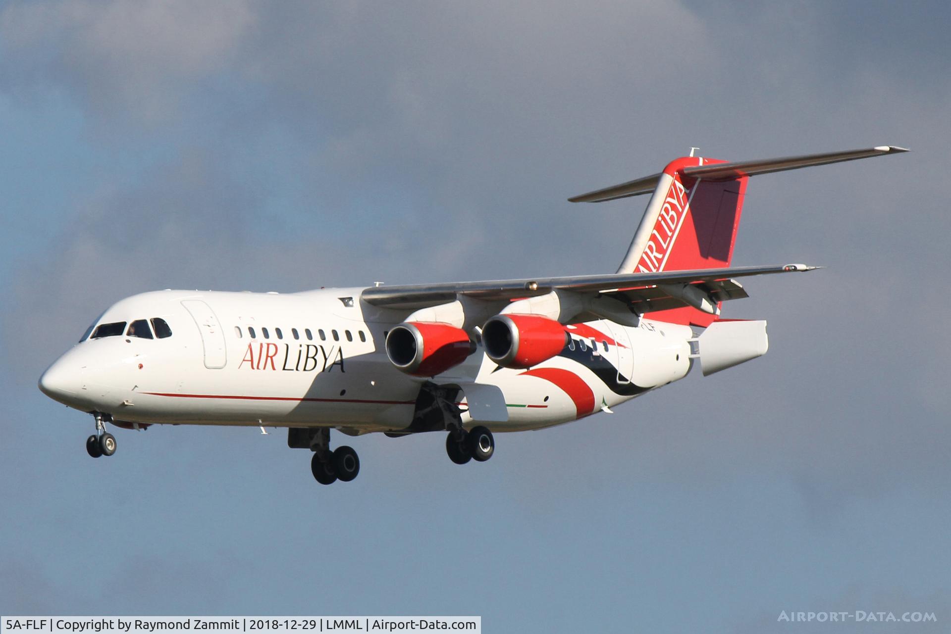 5A-FLF, British Aerospace 146-300 C/N E3381, Bae146/AvroRJ100 5A-FLF Air Libya
