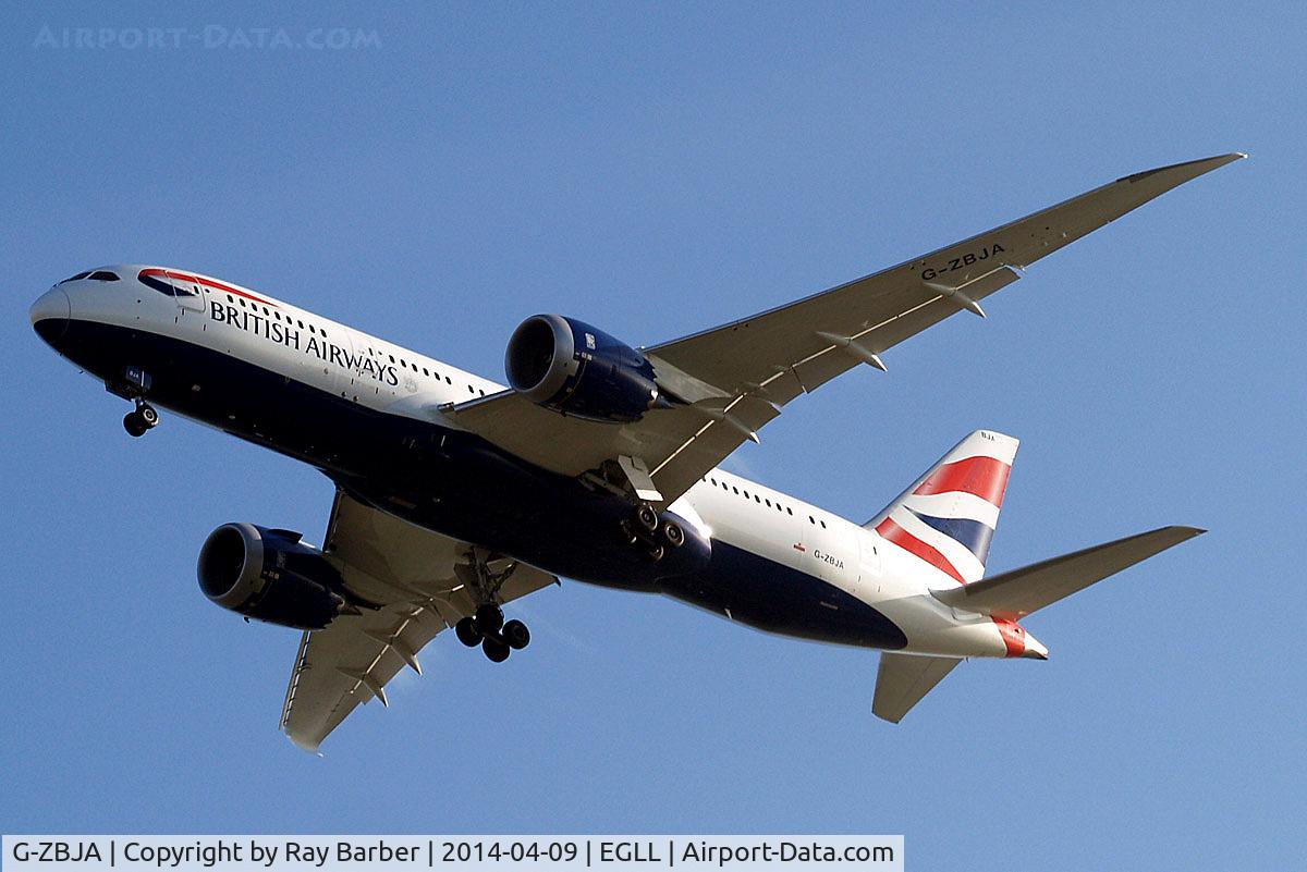 G-ZBJA, 2013 Boeing 787-8 Dreamliner C/N 38609, G-ZBJA   Boeing 787-8 Dreamliner [38609] (British Airways) Home~G 09/04/2014