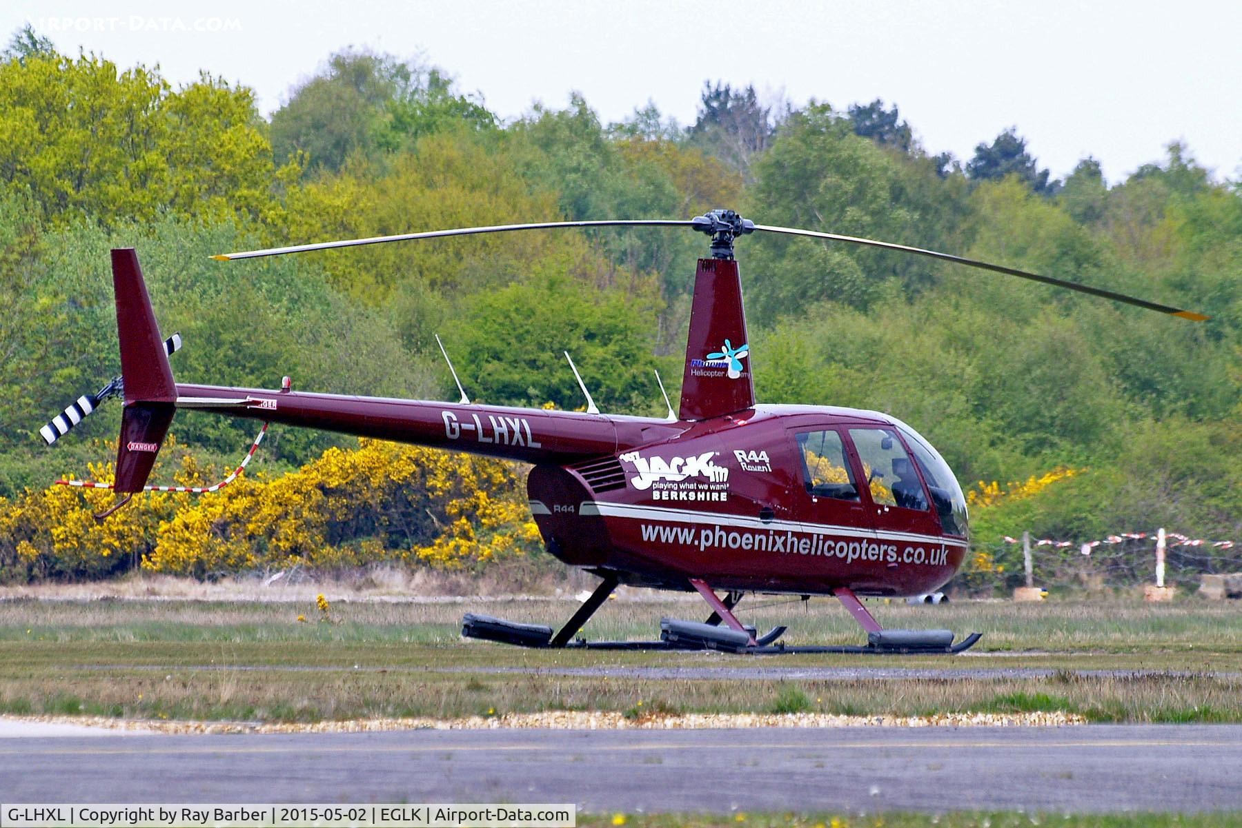 G-LHXL, 2007 Robinson R44 Raven C/N 1702, G-LHXL   Robinson R-44 Raven I [1702] (Phoenix Helicopters Academy Ltd) Blackbushe~G 02/05/2015. Written off 17-08-2015