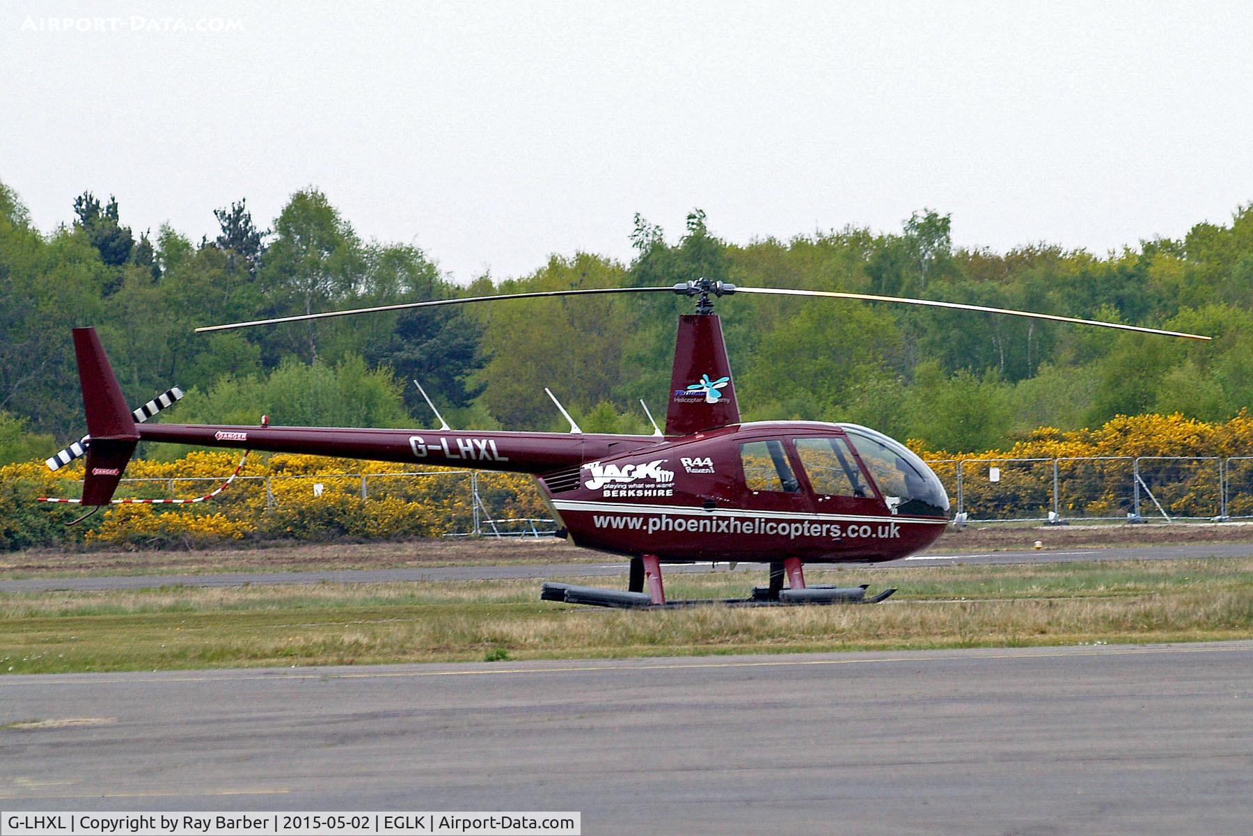 G-LHXL, 2007 Robinson R44 Raven C/N 1702, G-LHXL   Robinson R-44 Raven I [1702] (Phoenix Helicopters Academy Ltd) Blackbushe~G 02/05/2015. Written off 17-08-2015