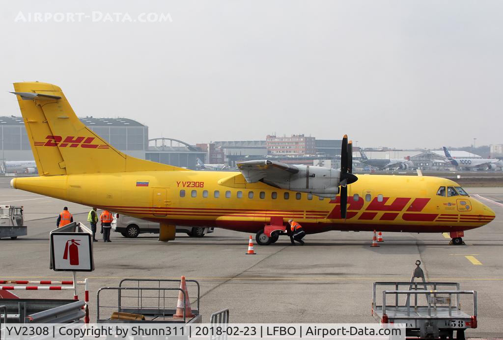 YV2308, 1997 ATR 42-320(F) C/N 061, Arriving for maintenance @ LFBF
