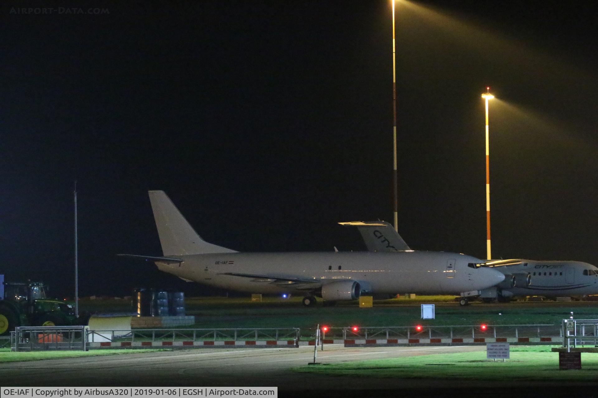 OE-IAF, 1992 Boeing 737-4Y0/SF C/N 25184, Emerged from Air Livery in all white, ASL titles worn on port side only