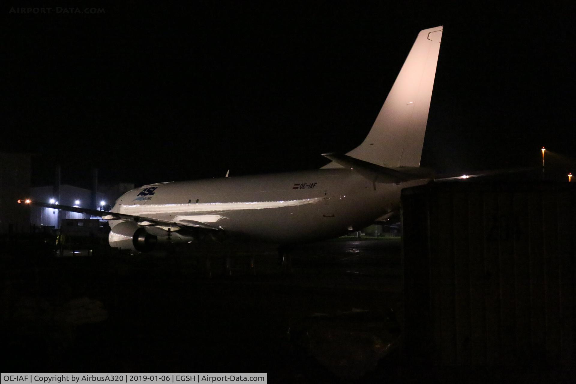 OE-IAF, 1999 Boeing 737-33V C/N 29341, Emerging from Air Livery hangar