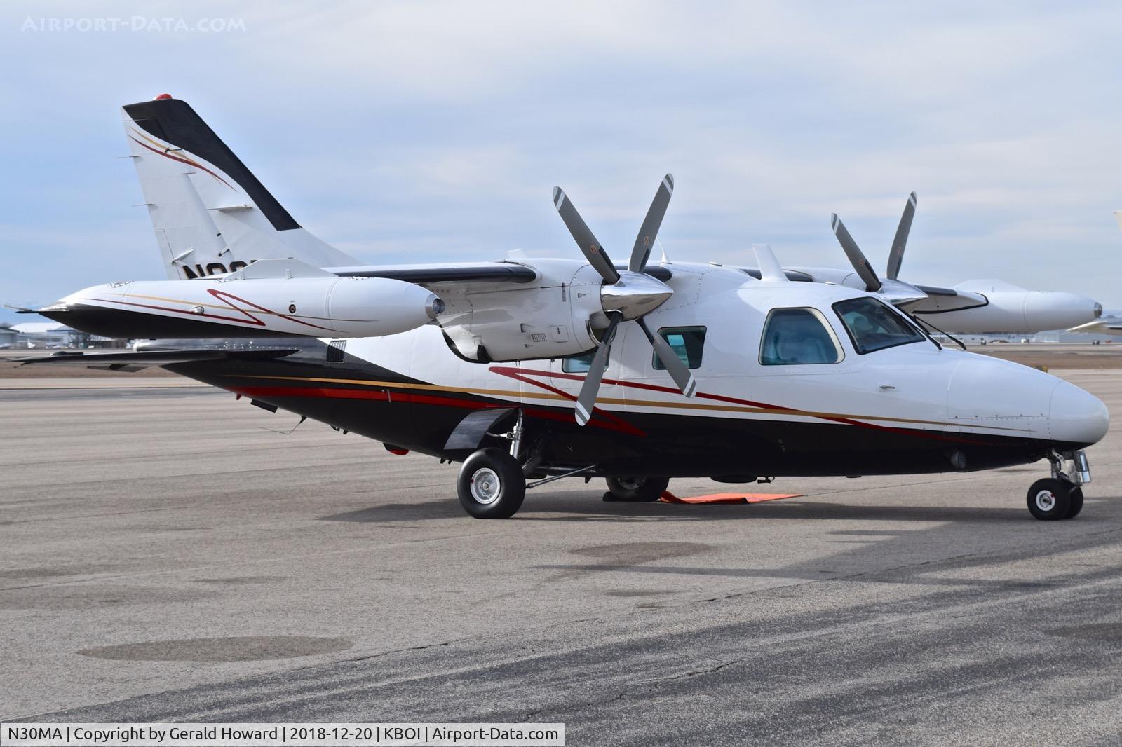 N30MA, 1978 Mitsubishi MU-2B-26A C/N 371SA, Parked on north GA ramp.