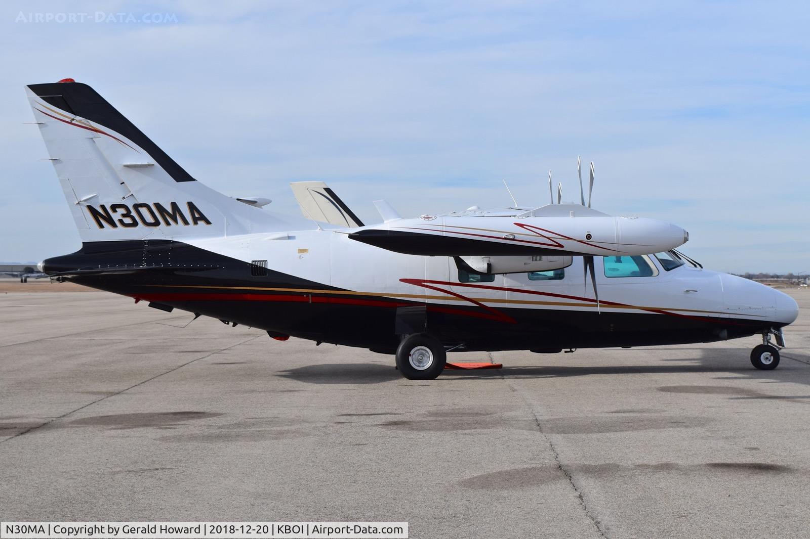 N30MA, 1978 Mitsubishi MU-2B-26A C/N 371SA, Parked on north GA ramp.