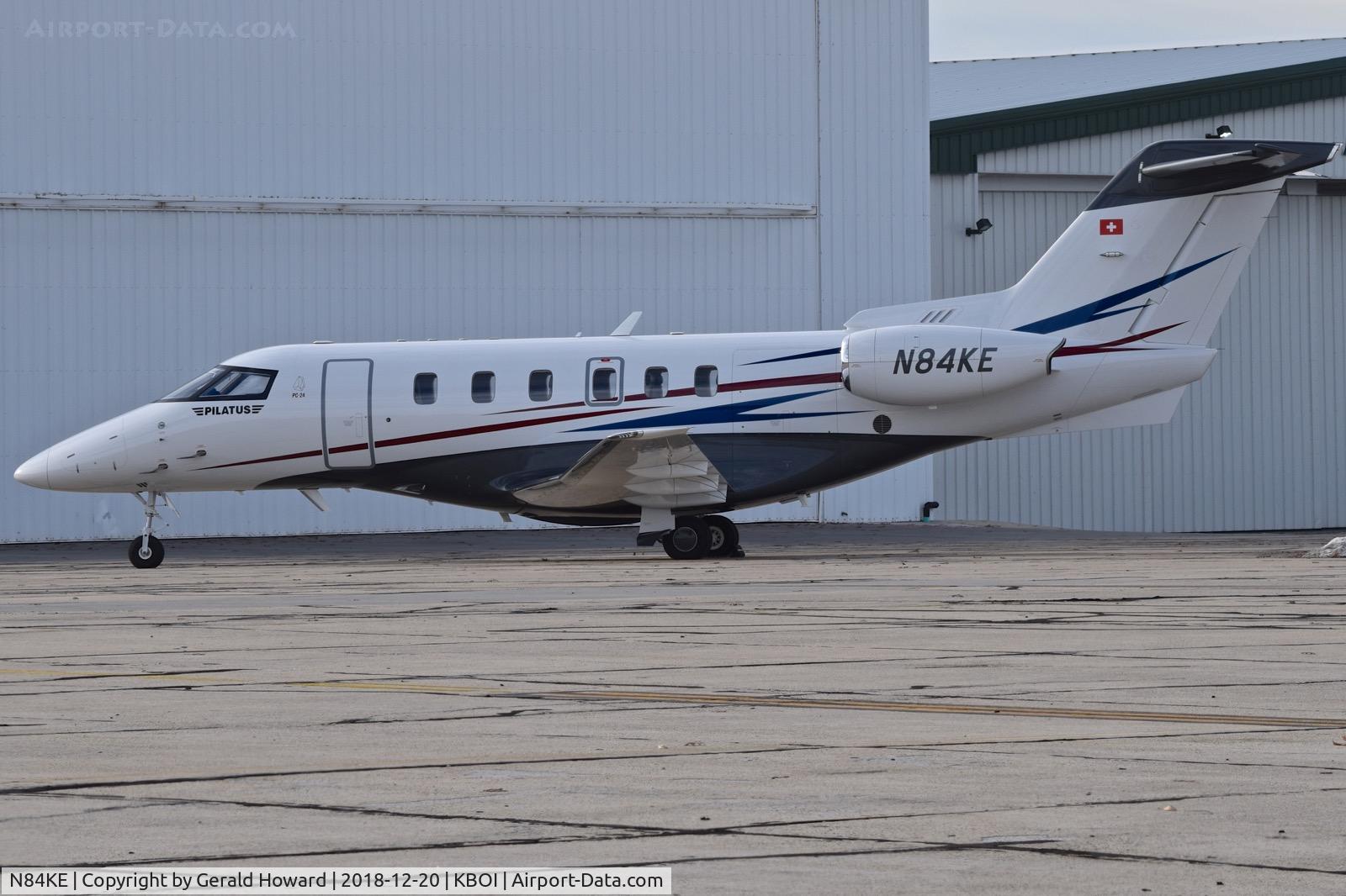 N84KE, 2018 Pilatus PC-24 C/N 103, Parked on South GA ramp.