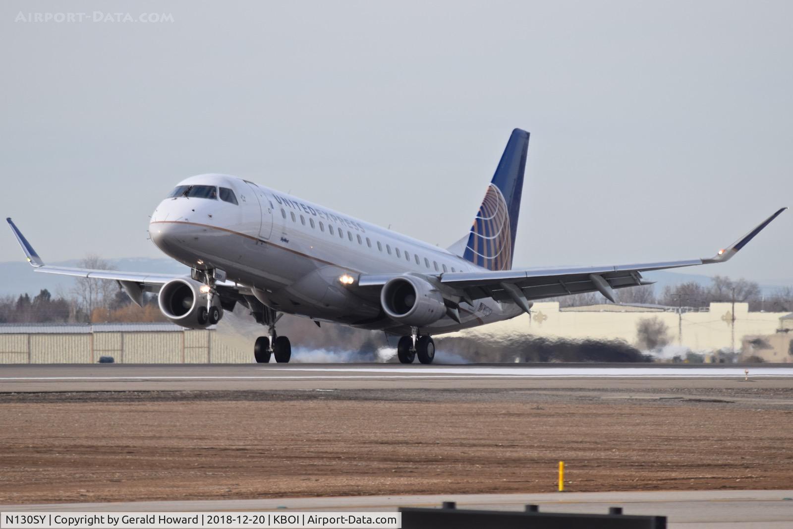 N130SY, 2015 Embraer 175LR (ERJ-170-200LR) C/N 17000449, Touch down on RWY 10L.