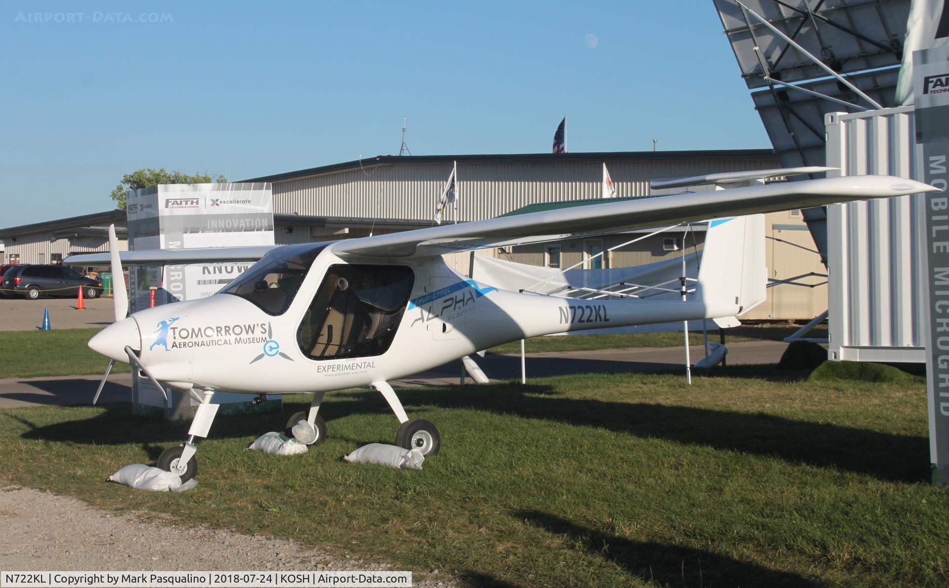 N722KL, 2017 Pipistrel Alpha Electro C/N 831 AE 60, Pipistrel Alpha Electro