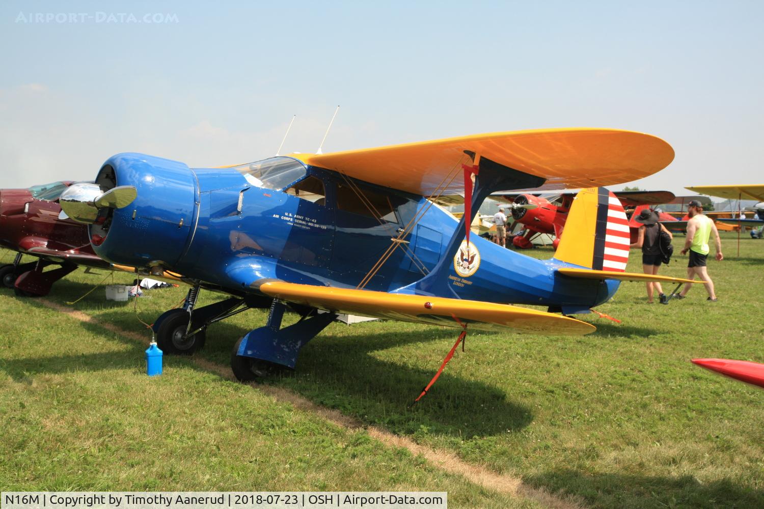 N16M, 1944 Beech D17S Staggerwing C/N 6765, 1944 Beech D17S, c/n: 6765