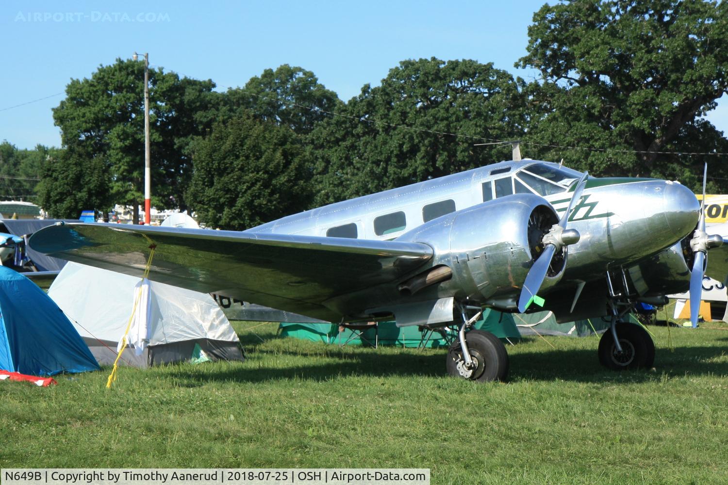 N649B, 1948 Beech D18S C/N A-454, 1948 Beech D18S, c/n: A-454