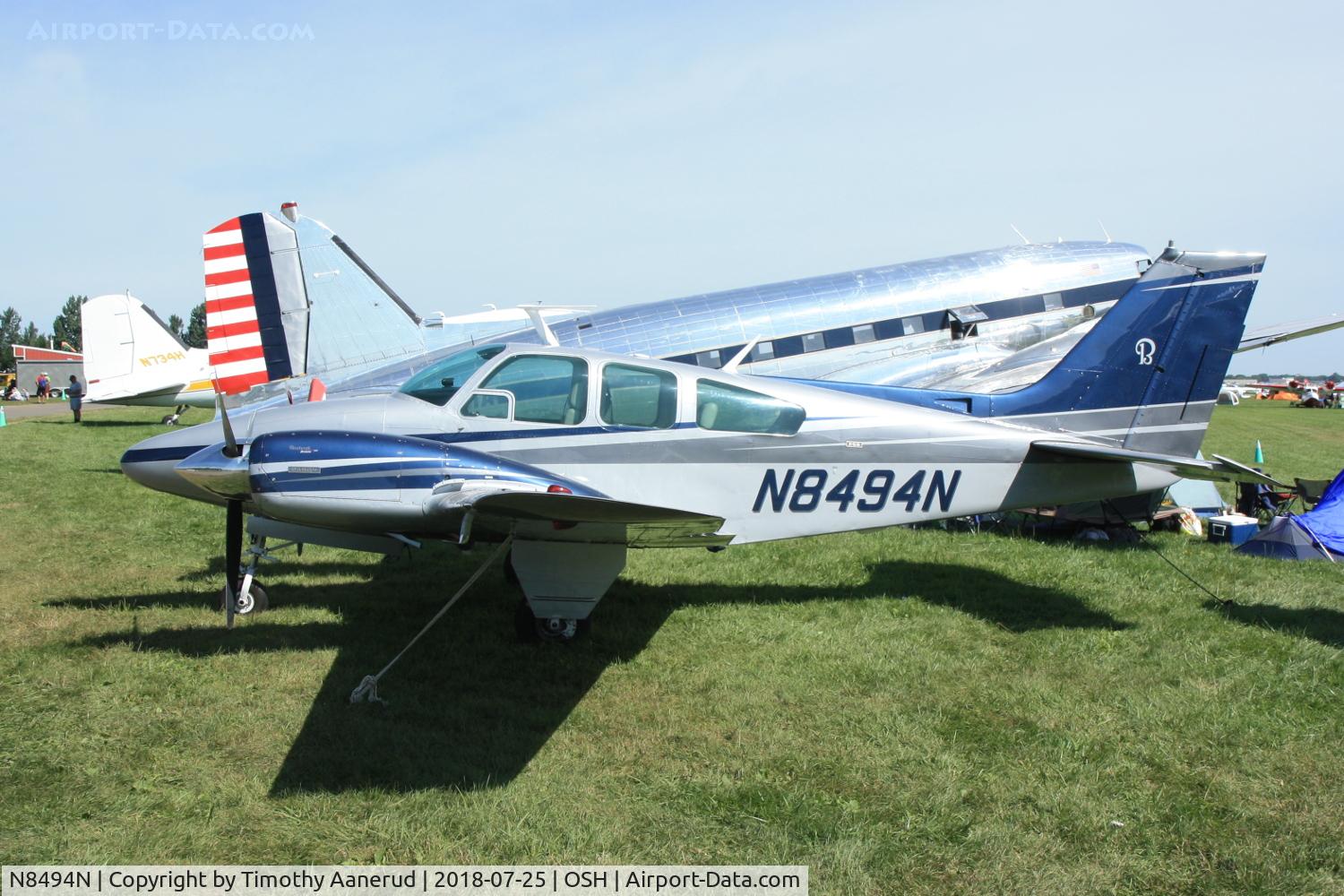 N8494N, 1968 Beech 95-B55 (T42A) Baron C/N TC-1113, 1968 Beech 95-B55 (T42A), c/n: TC-1113