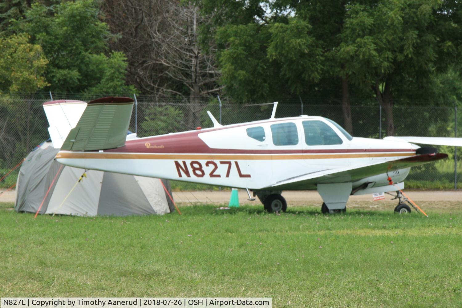 N827L, 1960 Beech M35 Bonanza C/N D-6519, 1960 Beech M35, c/n: D-6519