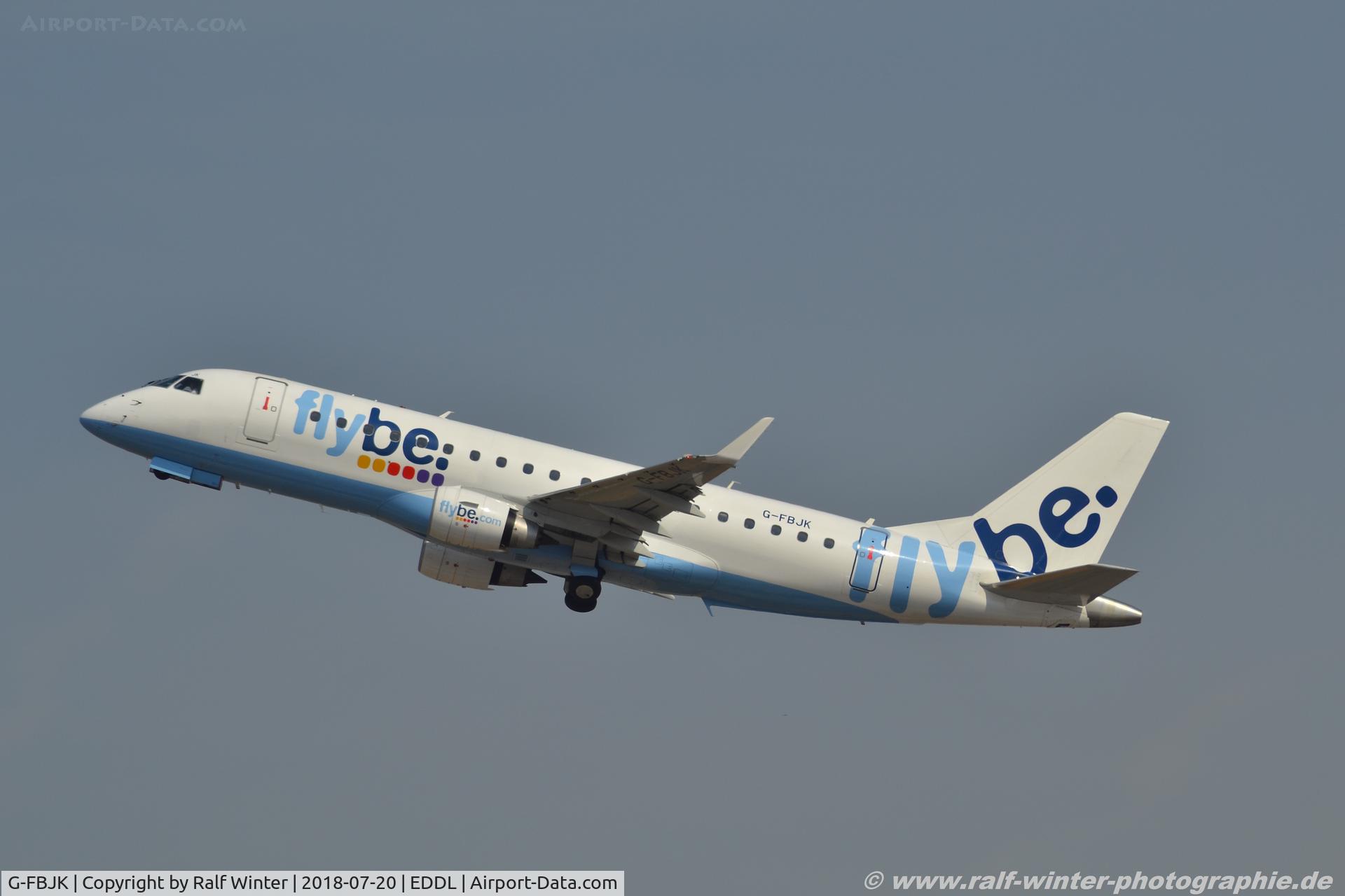 G-FBJK, 2012 Embraer 175STD (ERJ-170-200) C/N 17000359, Embraer ERJ-175STD 170-200 - BE BEE Flybe - 17000359 - G-FBJK - 20.07.2018 - DUS