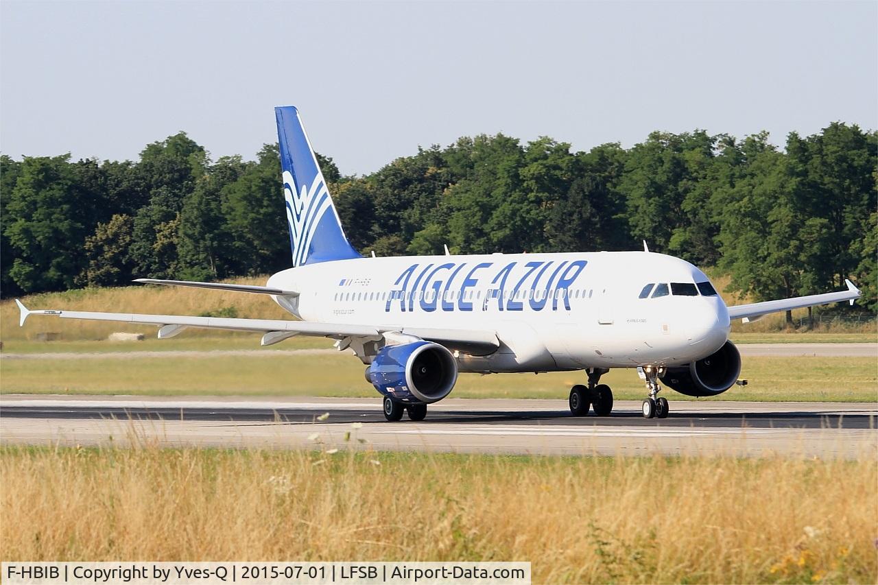 F-HBIB, 2007 Airbus A320-214 C/N 3289, Airbus A320-214, Take off run rwy 15, Bâle-Mulhouse-Fribourg airport (LFSB-BSL)