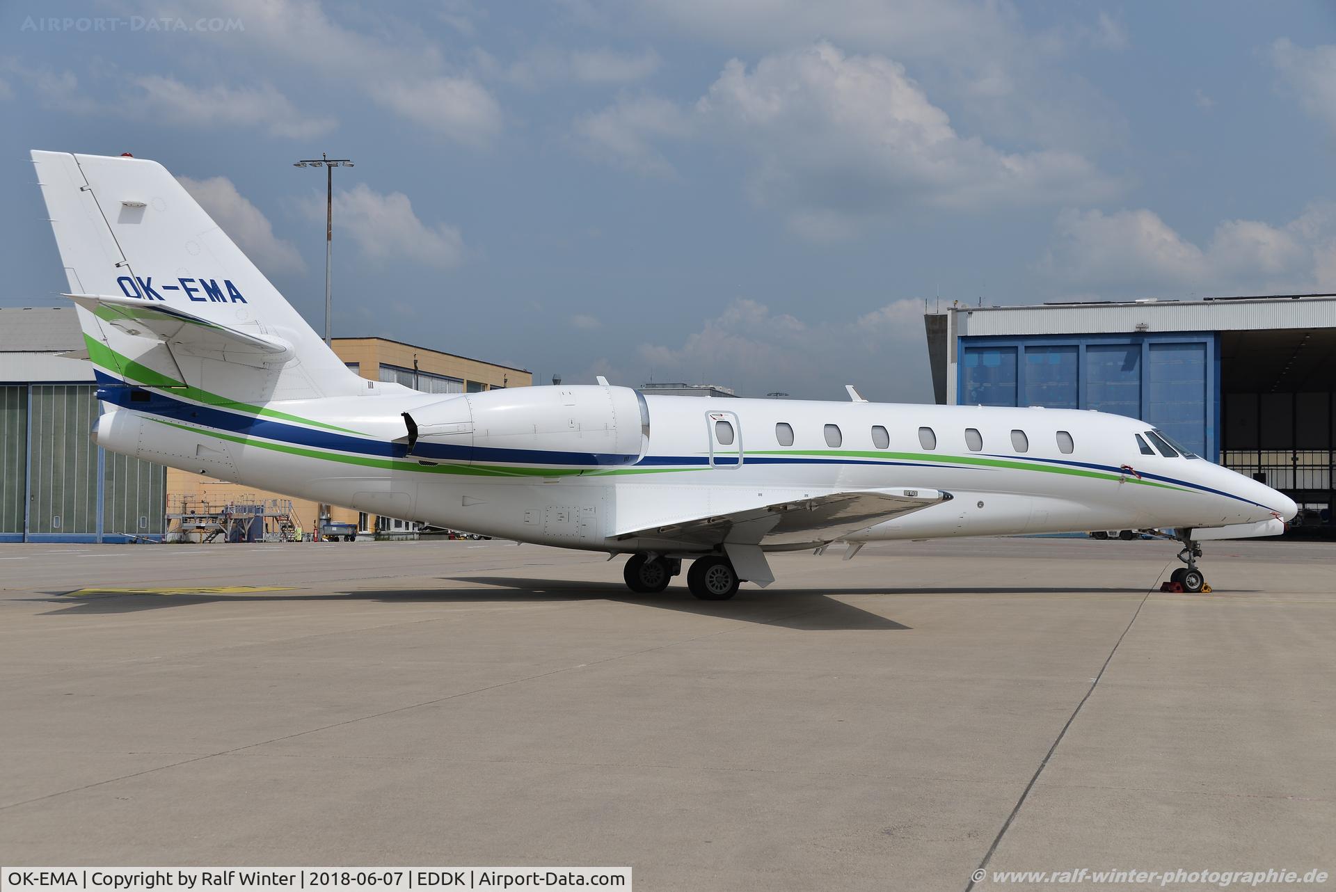 OK-EMA, 2009 Cessna 680 Citation Sovereign C/N 680-0279, Cessna 680 Citation Sovereign - QS TVS Travel Service - 6800279 - OK-EMA - 07.06.2018 - CGN
