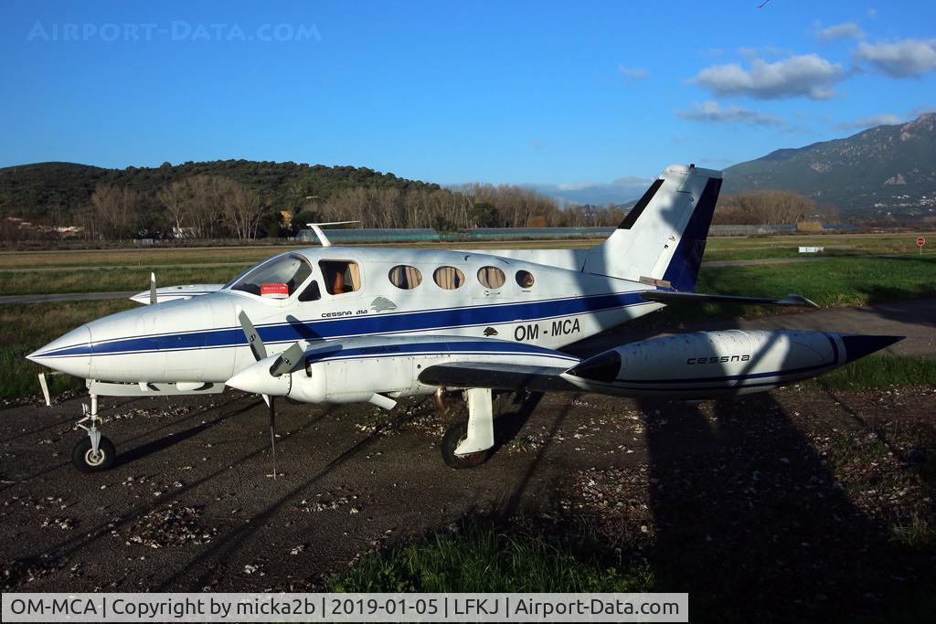 OM-MCA, 1970 Cessna 414 Chancellor Chancellor C/N 414-0064, Parked