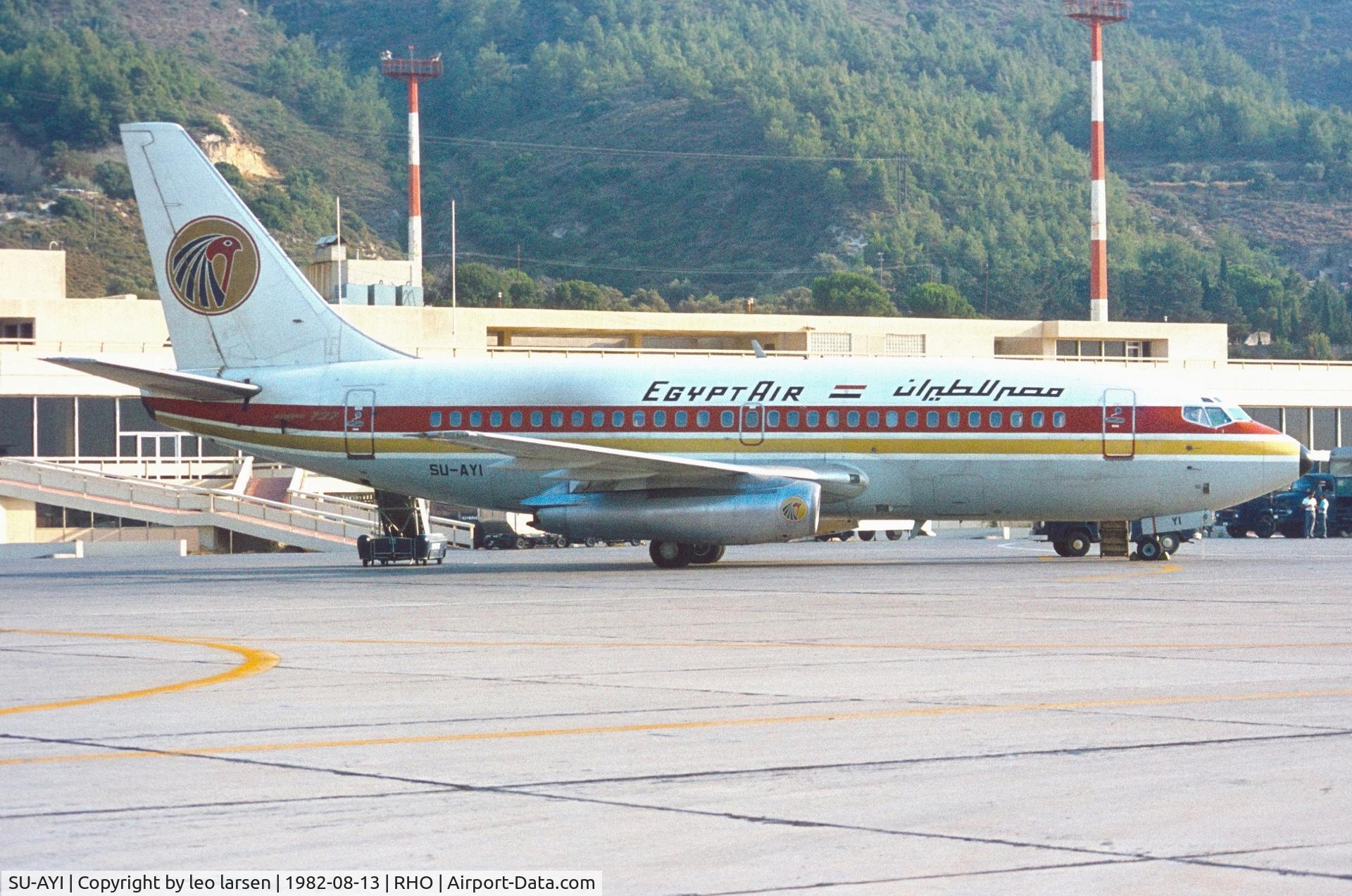 SU-AYI, 1976 Boeing 737-266 C/N 21192, Rhodos 13.8.1982