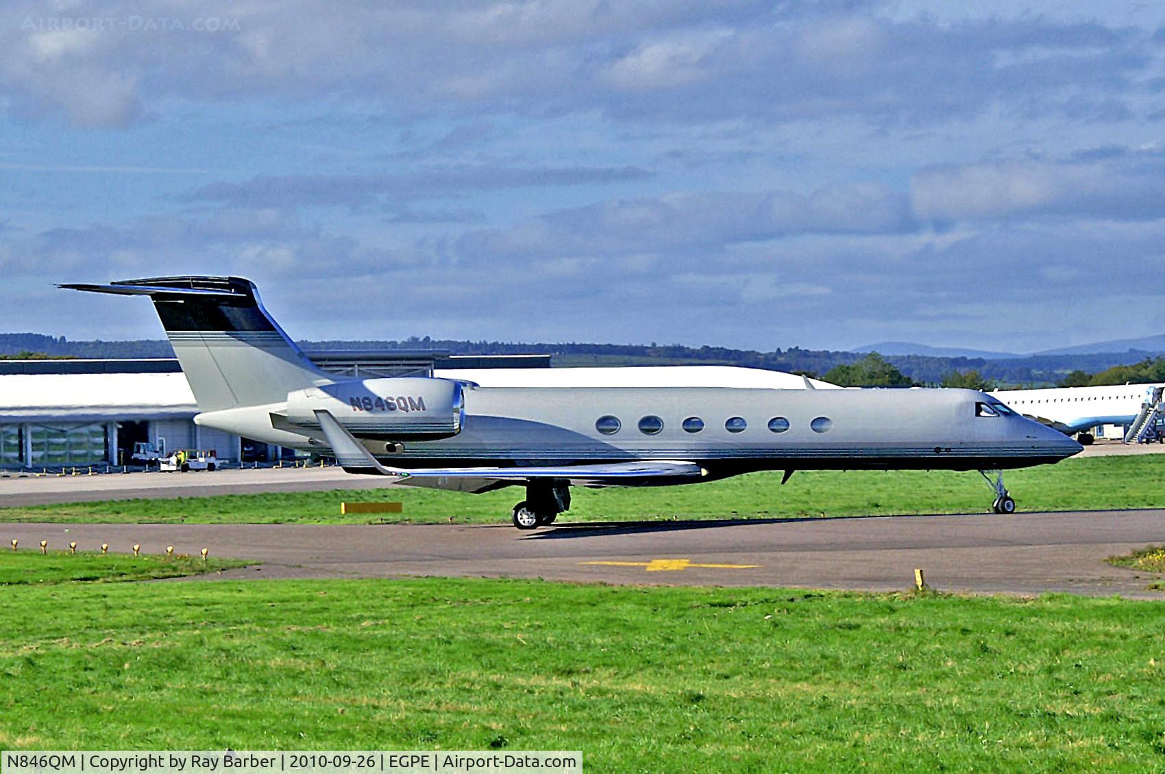 N846QM, 2000 Gulfstream V C/N 626, N846QM   Gulfstream G5 [626] (Earthtrust) Inverness (Dalcross)~G 26/09/2010