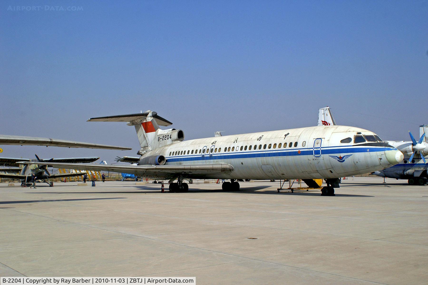 B-2204, 1976 Hawker Siddeley HS-121 Trident 2E C/N 2175, B-2204   Hawker Siddeley HS-121 Trident 2E [2175] (Tianjin Civil Aviation College) Tianjin-Binhai~C 03/11/2010