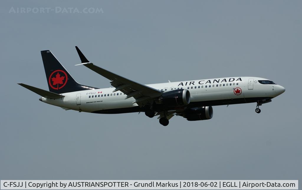 C-FSJJ, 2018 Boeing 737-8 MAX C/N 61217, B 737-800MAX