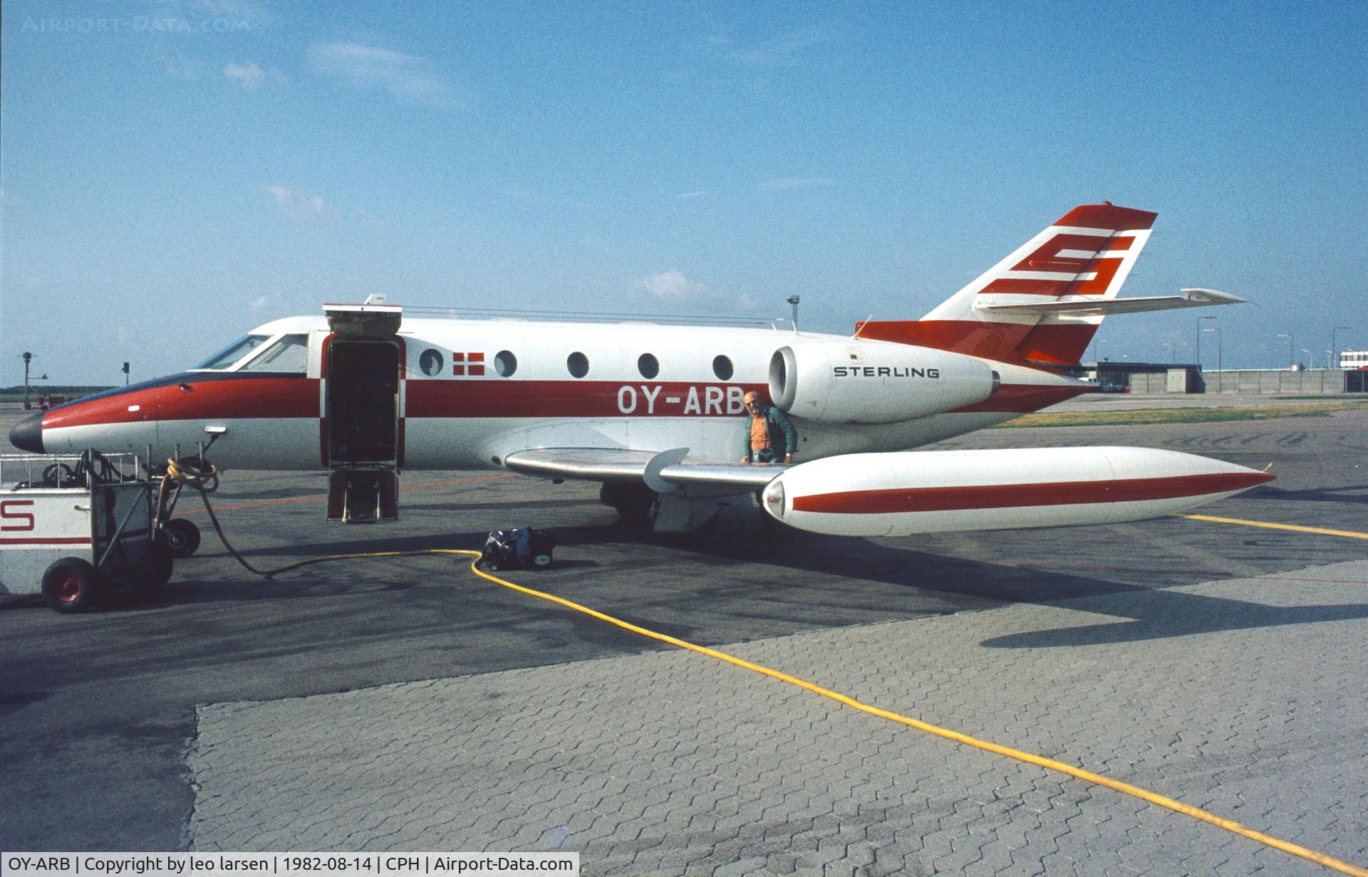 OY-ARB, 1977 Aerospatiale SN-601 Corvette C/N 34, Copenhagen 14.8.1982