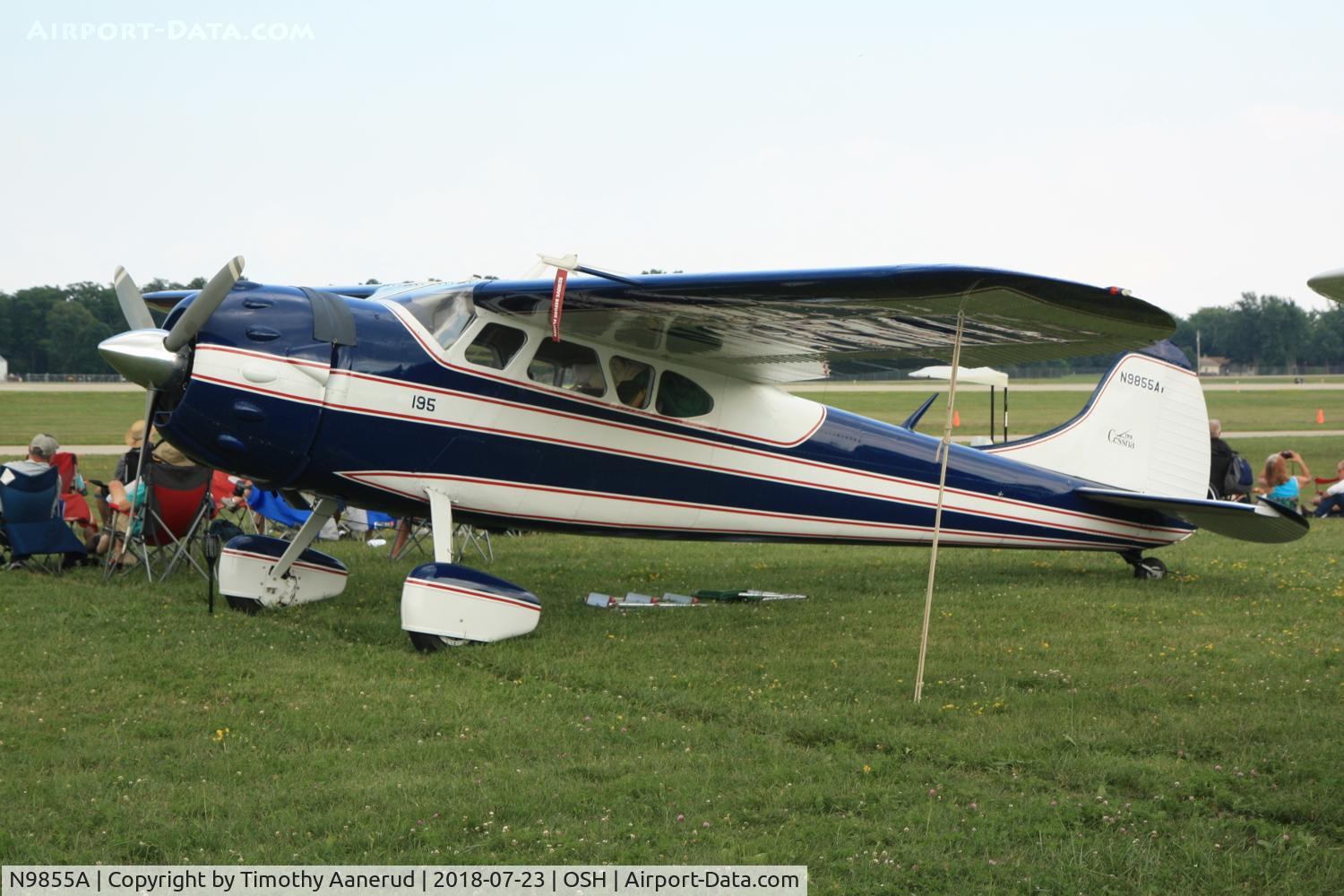 N9855A, 1950 Cessna 195A C/N 7548, 1950 Cessna 195A, c/n: 7548