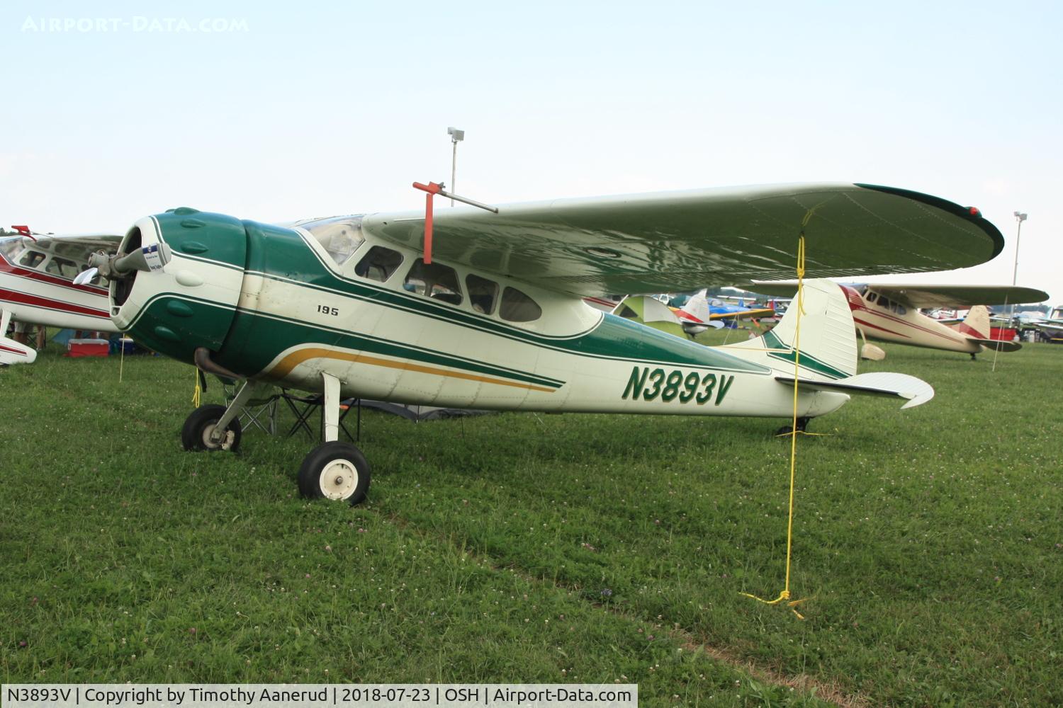 N3893V, 1949 Cessna 195 C/N 7365, 1949 Cessna 195, c/n: 7365