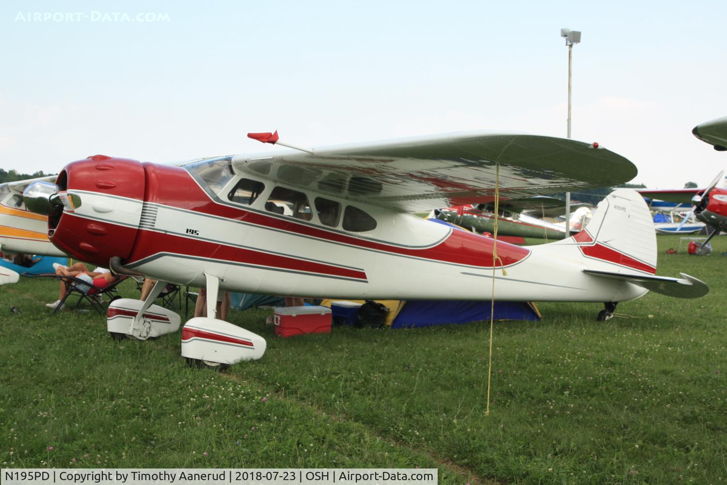 N195PD, 1950 Cessna 195 C/N 7460, 1950 Cessna 195, c/n: 7460