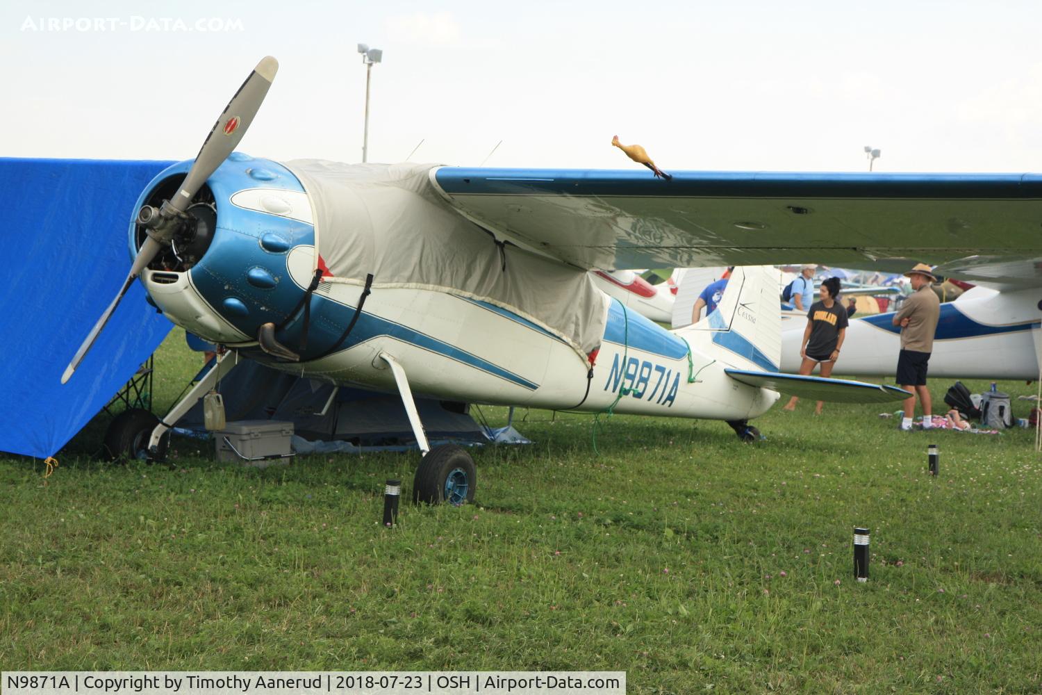 N9871A, 1950 Cessna 195A C/N 7607, 1950 Cessna 195A, c/n: 7607