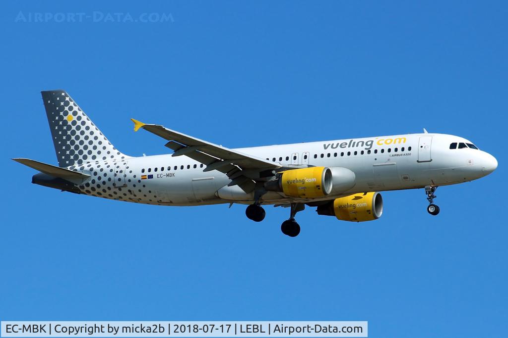 EC-MBK, 2006 Airbus A320-214 C/N 2658, Landing