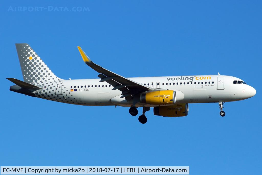 EC-MVE, 2018 Airbus A320-232 C/N 8130, Landing
