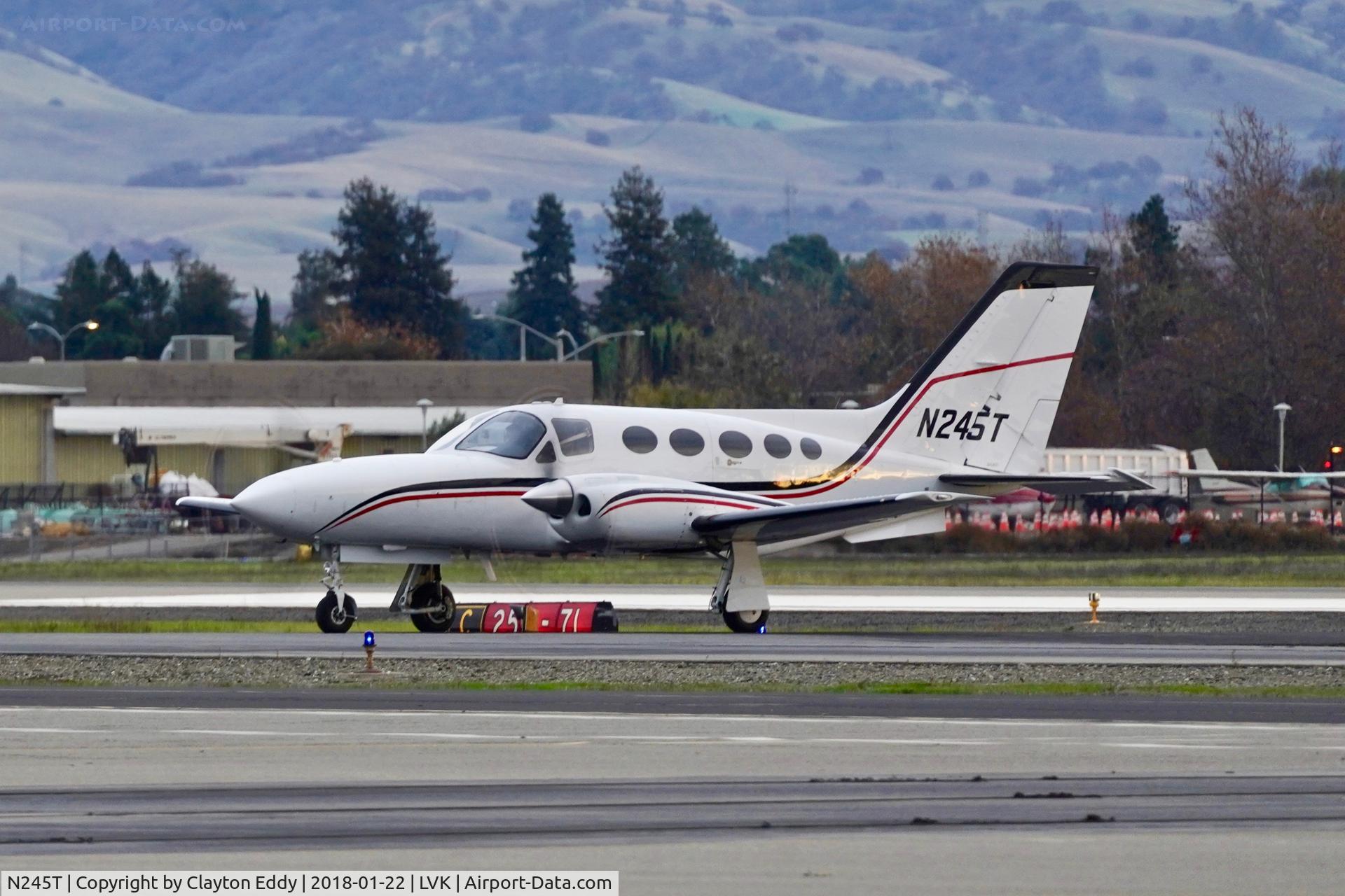 N245T, 1981 Cessna 421C Golden Eagle C/N 421C-1104, Livermore Airport California 2018.