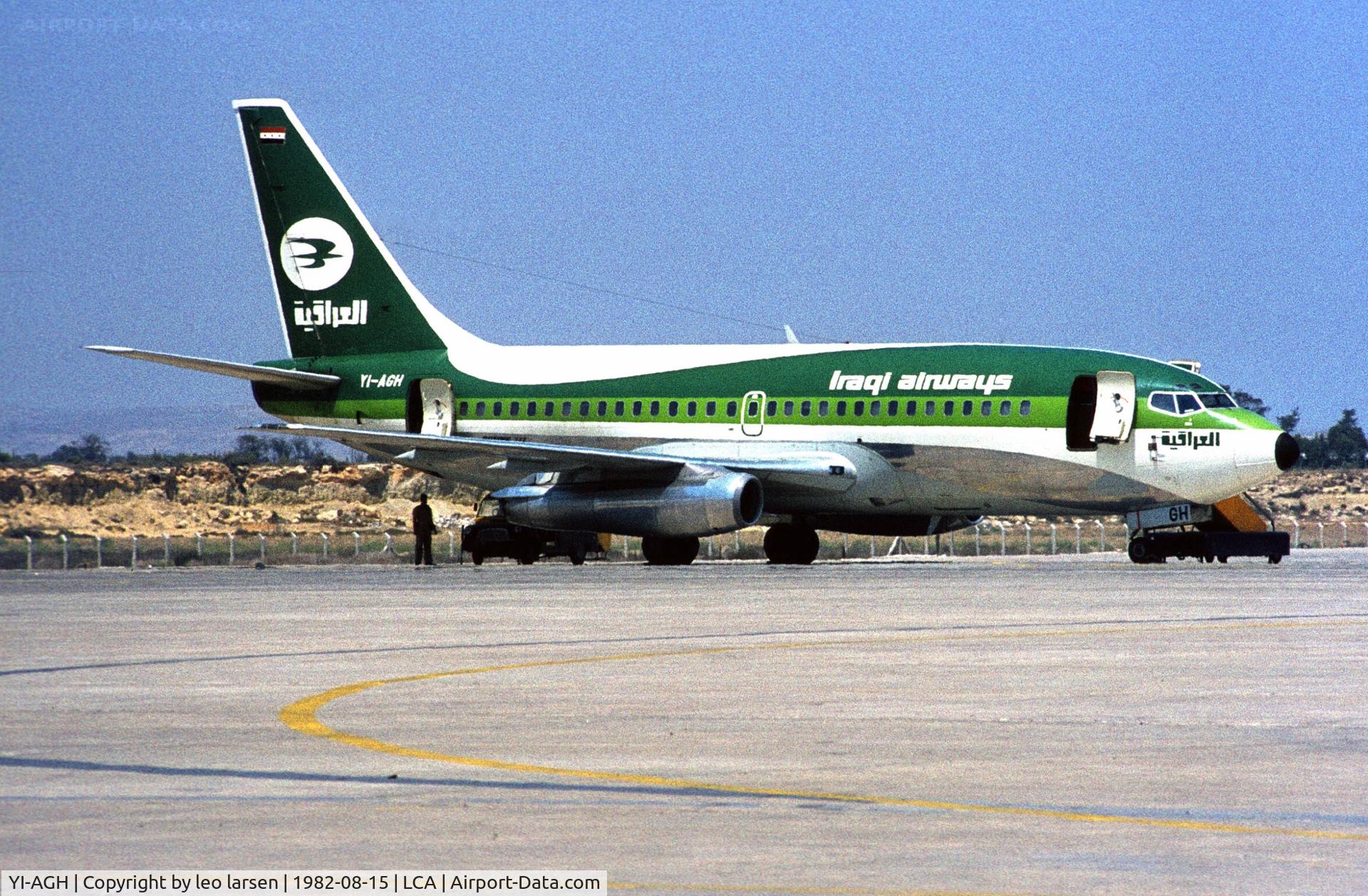 YI-AGH, 1974 Boeing 737-270C C/N 20892, Larnaca 15.8.1982