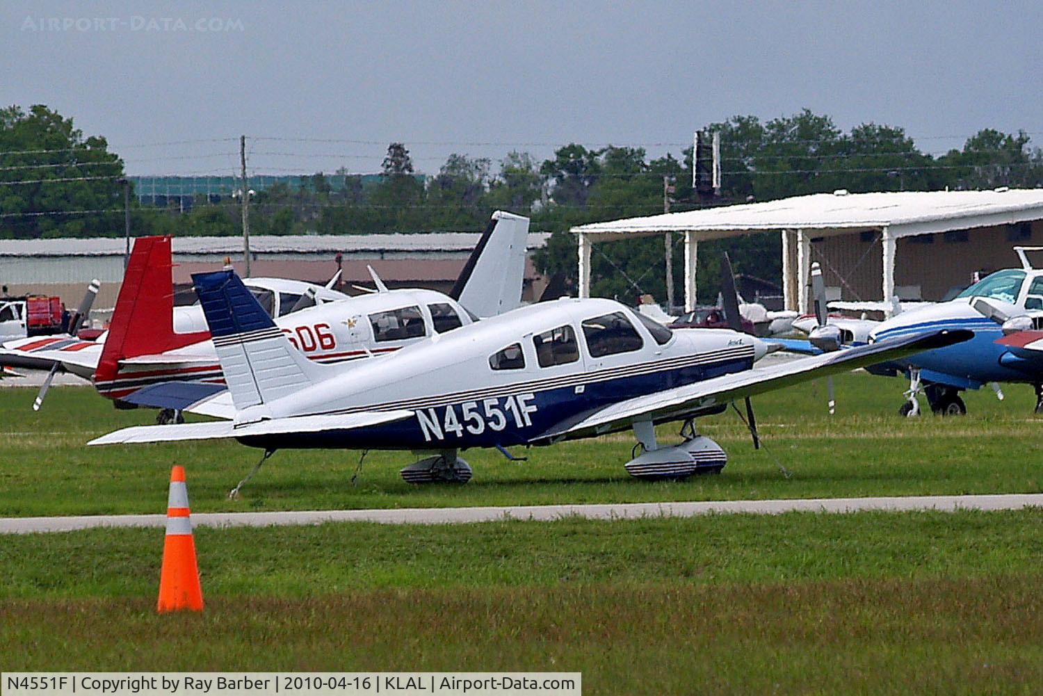 N4551F, 1976 Piper PA-28-181 Archer C/N 28-7790044, N4551F   Piper PA-28-181 Cherokee Archer II [28-7790044] Lakeland-Linder~N 16/04/2010