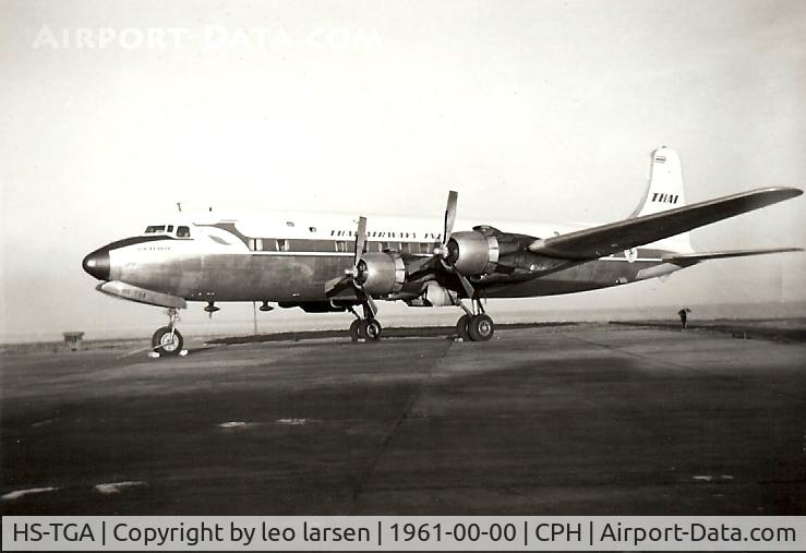 HS-TGA, 1952 Douglas DC-6B C/N 43744, Copenhagen 1961