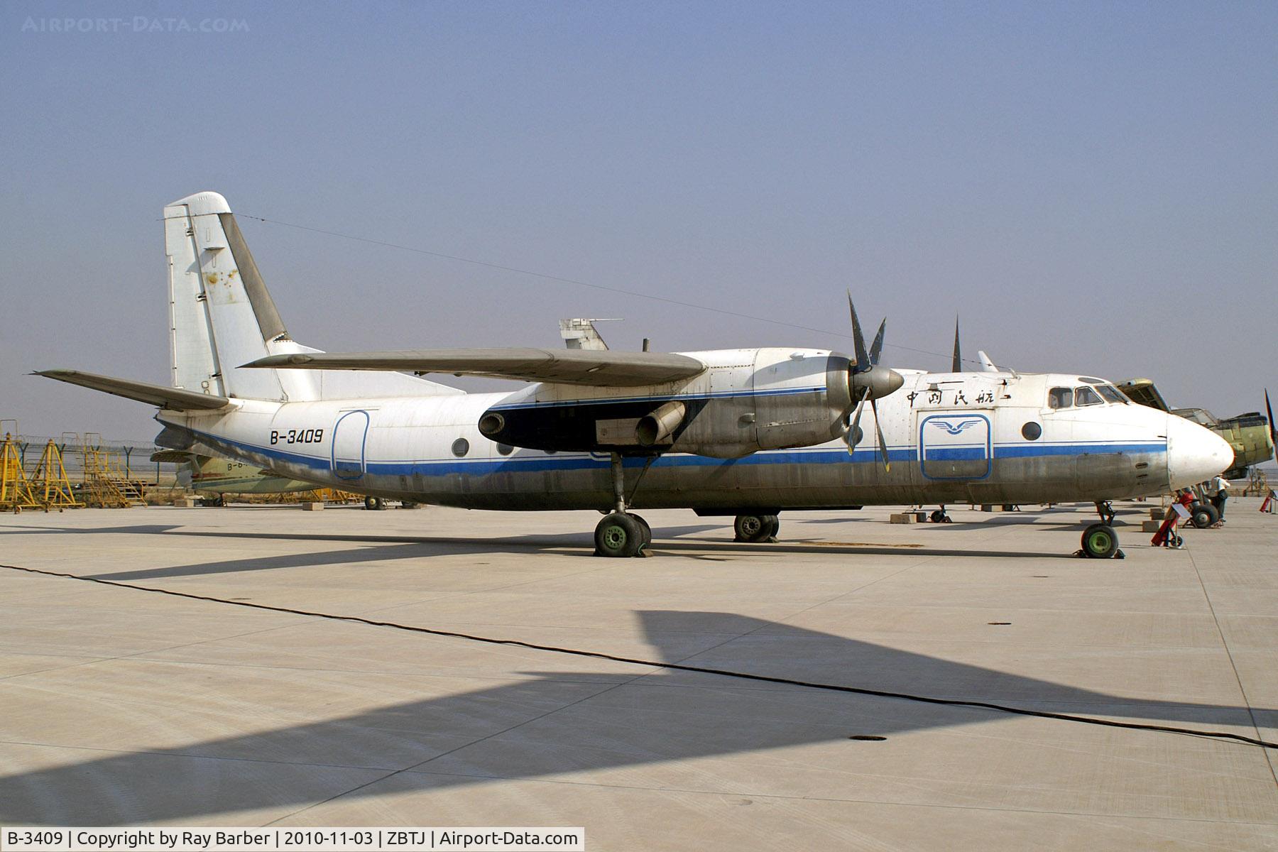 B-3409, Antonov An-24 C/N 27308201, B-3409   Antonov An-24B [27308201] (Tianjin Civil Aviation College) Tianjin-Binhai~C 03/11/2010