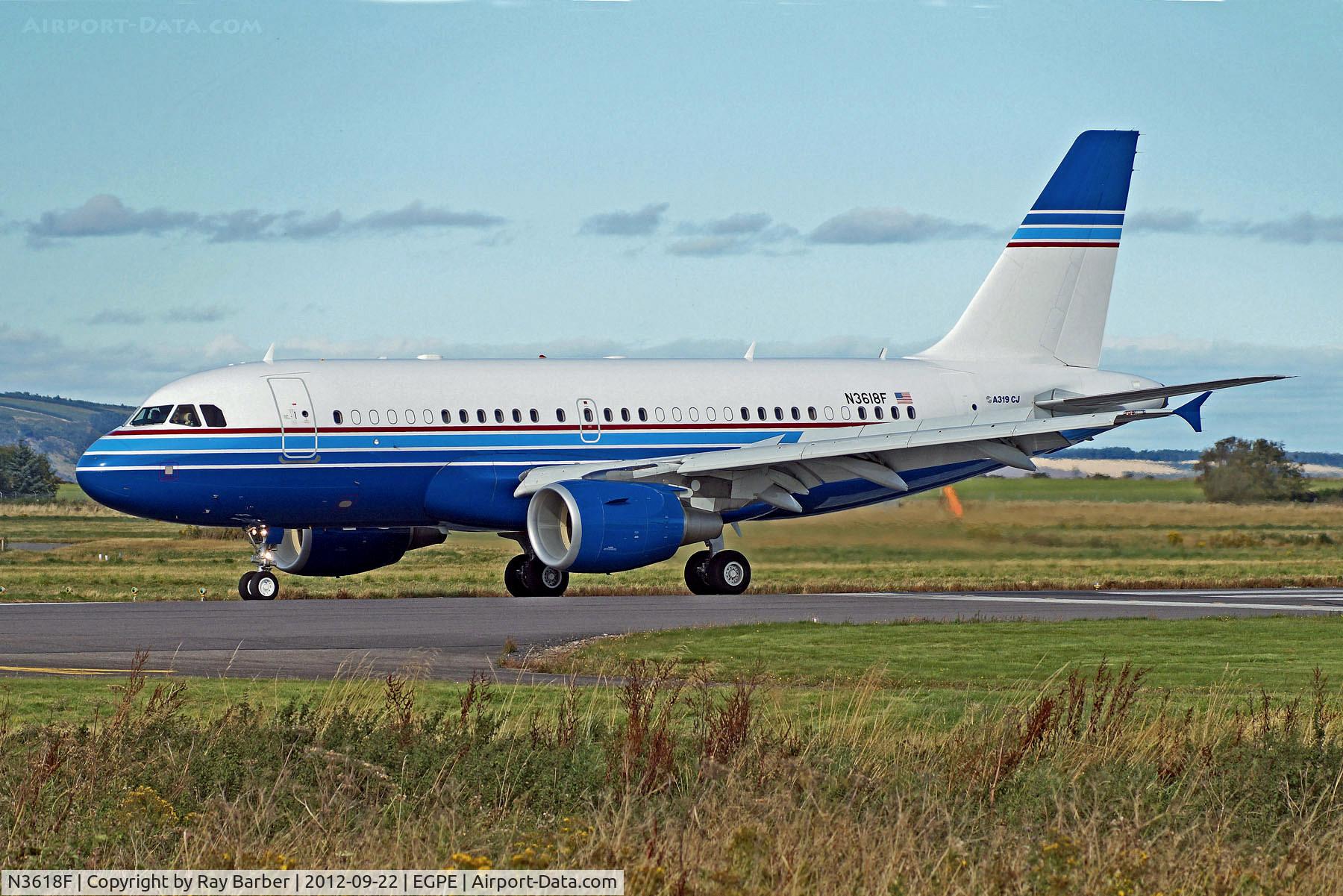 N3618F, 2006 Airbus A319-115 C/N 2748, N3618F   Airbus A319-115X [2748] (Pharmair) Inverness (Dalcross)~G 22/09/2012