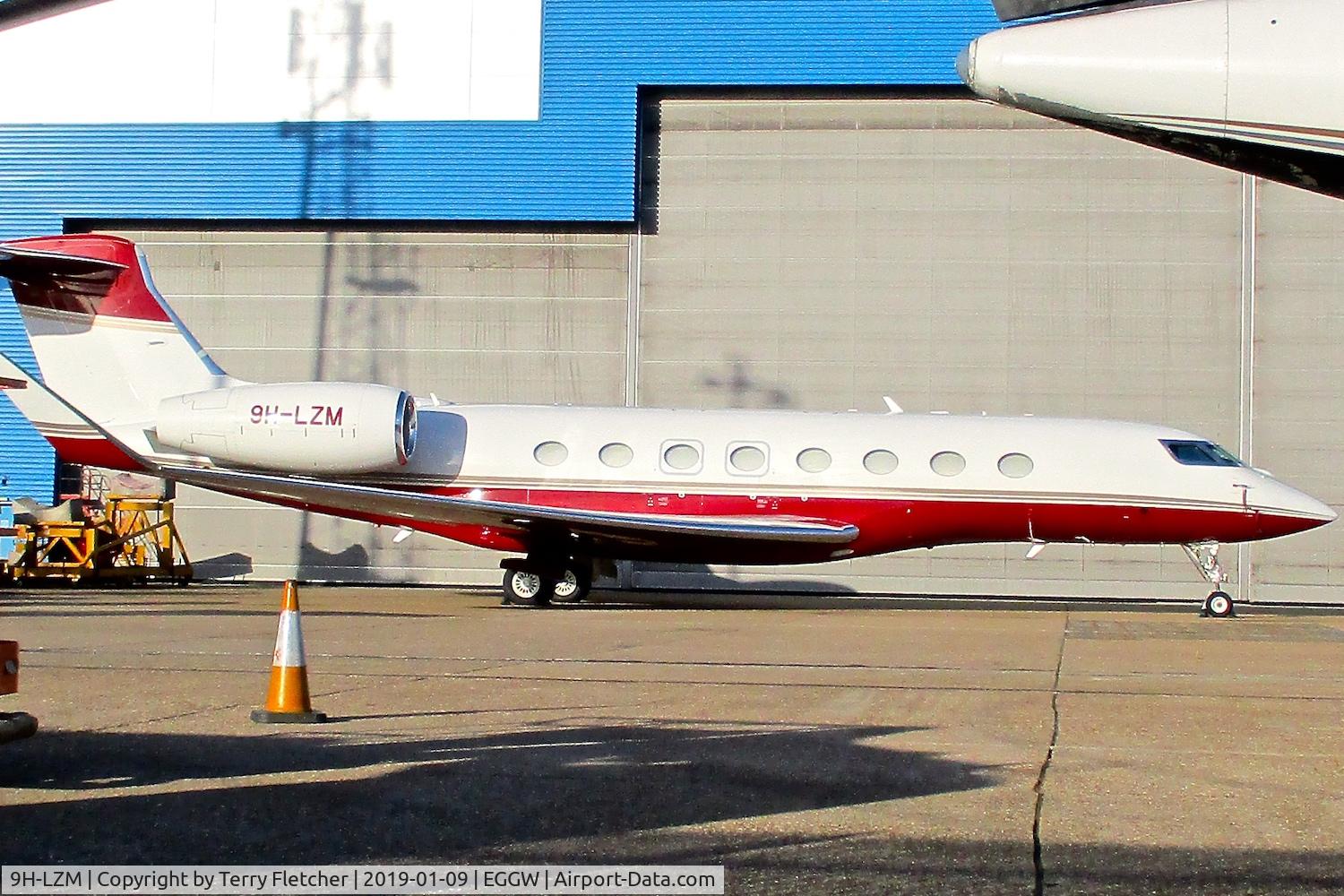 9H-LZM, 2014 Gulfstream Aerospace G650 (G-VI) C/N 6073, At Luton