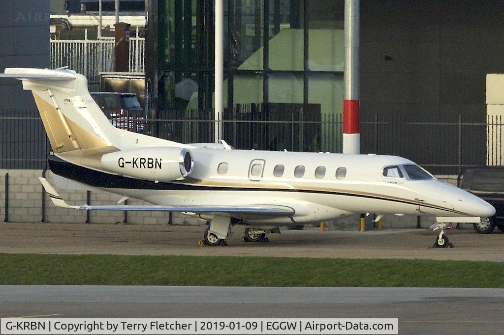 G-KRBN, 2016 Embraer EMB-505 Phenom 300 C/N 50500358, at Luton