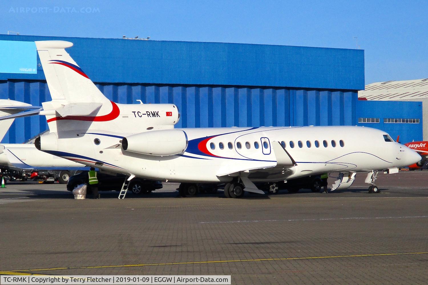 TC-RMK, 2015 Dassault Falcon 8X C/N 402, at Luton