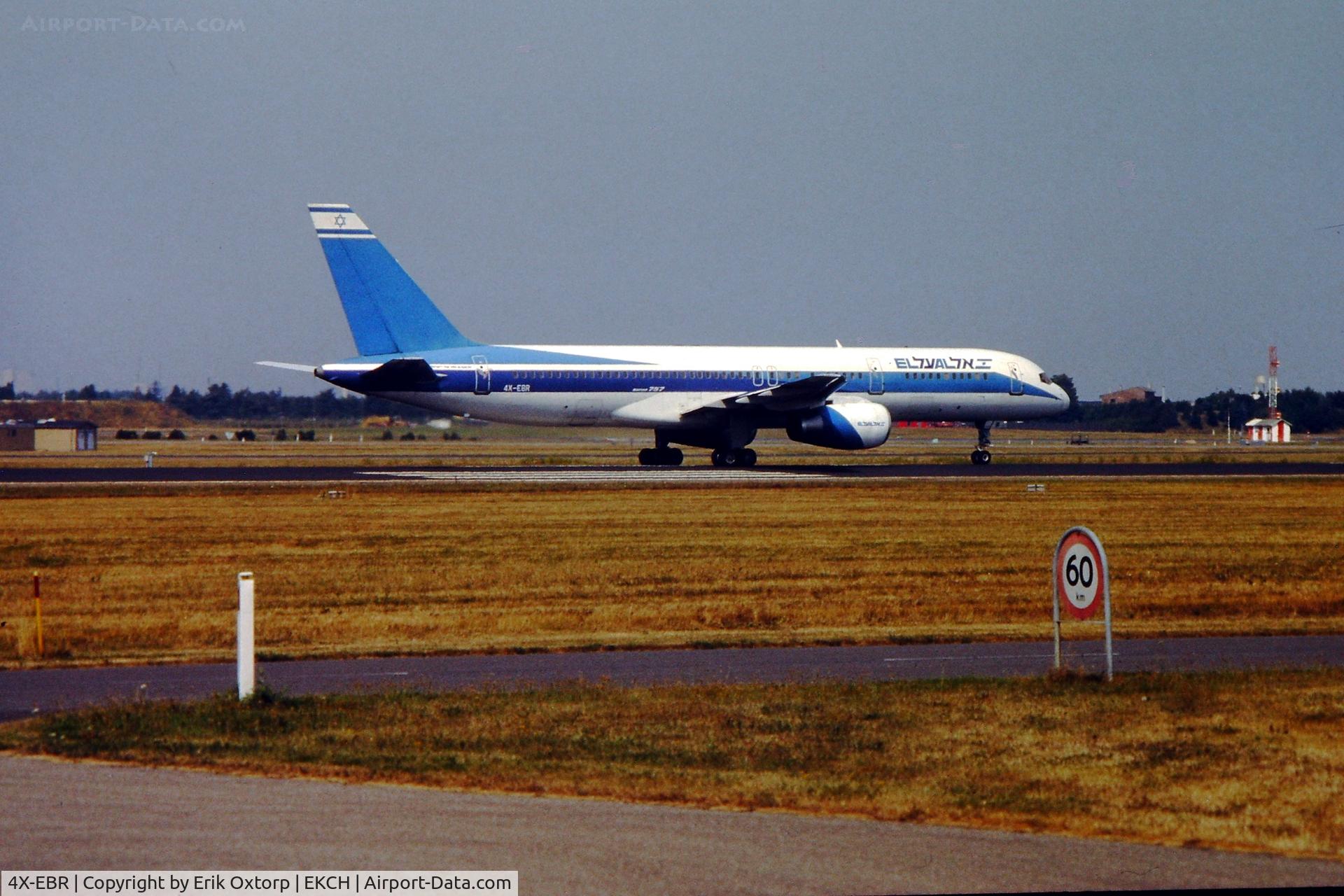 4X-EBR, 1988 Boeing 757-258 C/N 24254, 4X-EBR taking off rw 04R